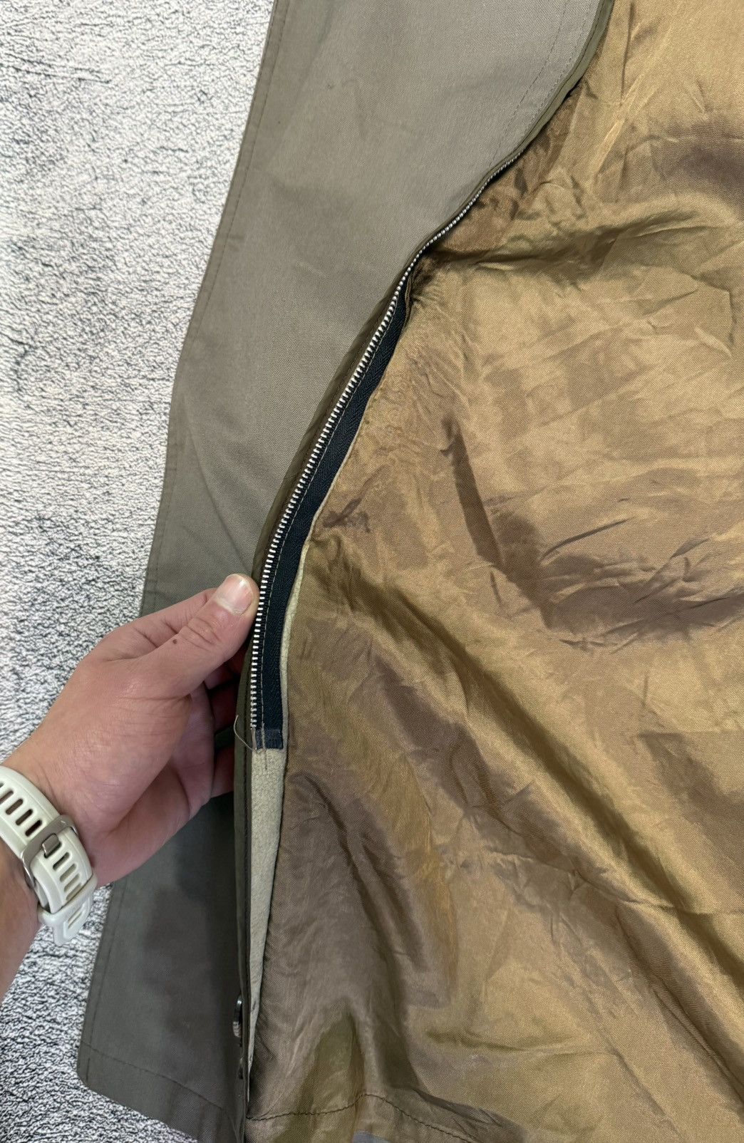 Christian Dior Monsieur Vintage Christian Dior Trench Coat Belted 44R Men Gray Taupe Size US L / EU 52-54 / 3 - 10 Thumbnail