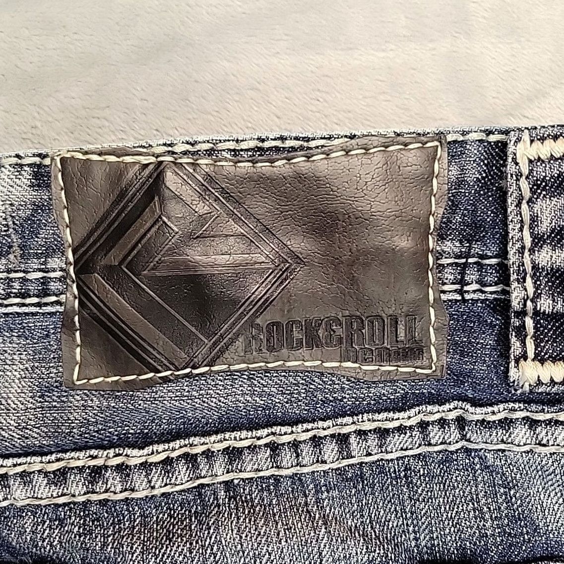 Pistola Rock & Roll Cowboy Jeans Men 36x12 Faded Blue Denim Pistol Jorts Cutoffs Jeans Rock & Roll Cowboy Men 36 Denim 5-Pocket Blue 90s Western Mens Size US 36 / EU 52 - 7 Thumbnail