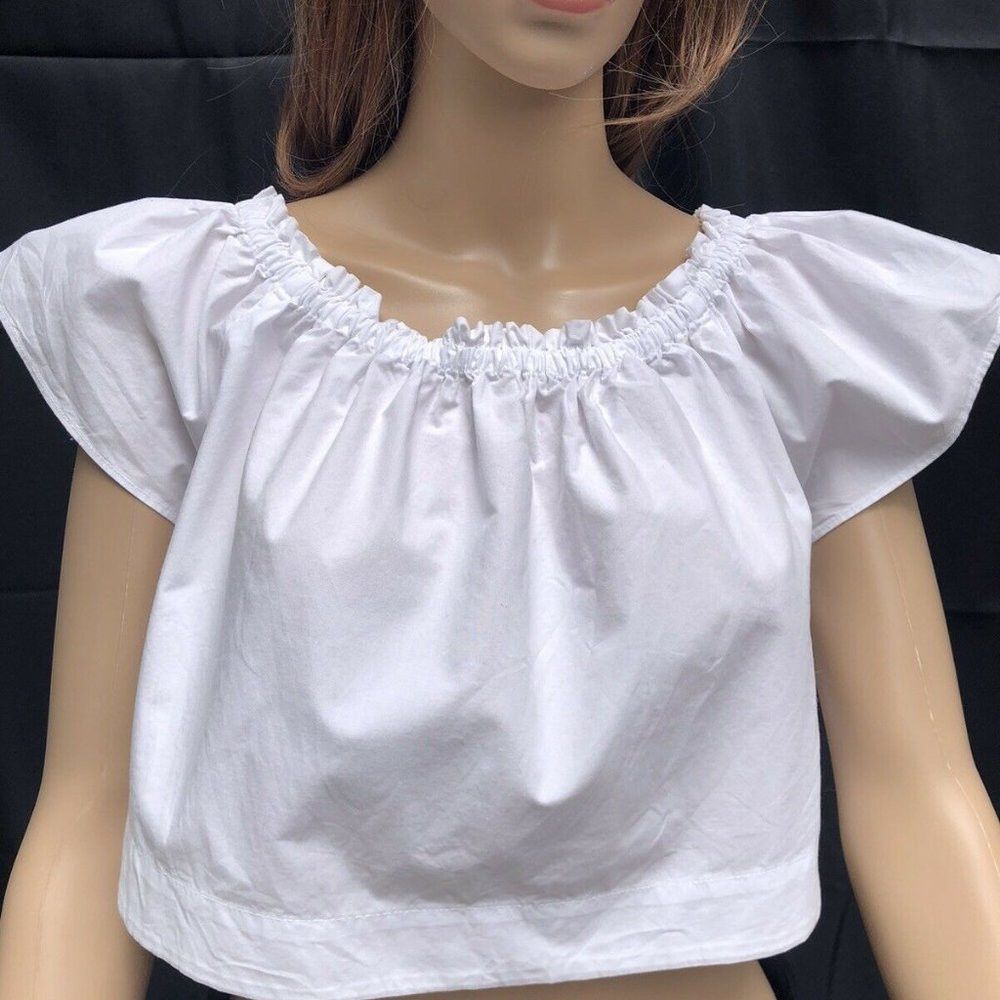 Other Wilfred Artizia Cropped Cotton White Top Size S Size S / US 4 / IT 40 - 8 Thumbnail