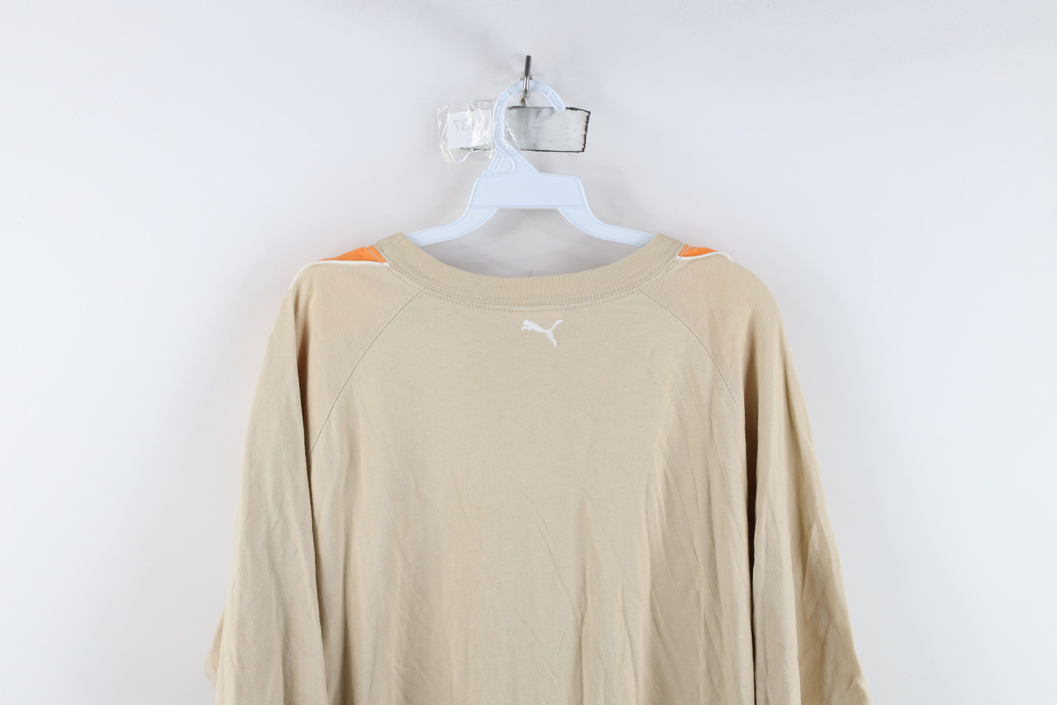 Puma Vintage 90s Y2K Puma Spell Out Baggy Fit T-Shirt Earth Tone Size US XL / EU 56 / 4 - 16 Thumbnail
