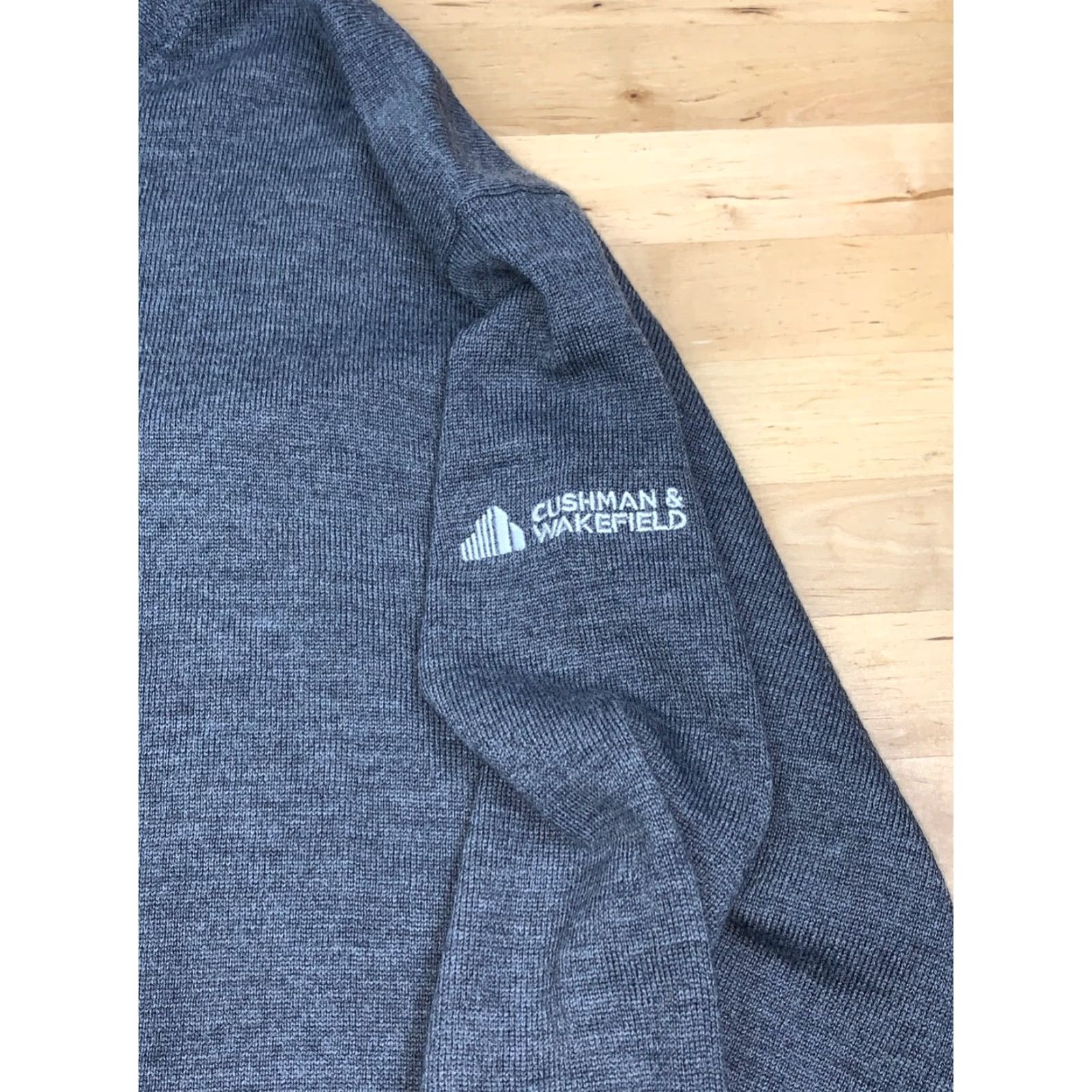 Peter Millar Peter Millar Mens XL 1/4 Zip Sweater Crown Soft Merino Wool Silk Gray Golf #7050 Size US XL / EU 56 / 4 - 4 Thumbnail