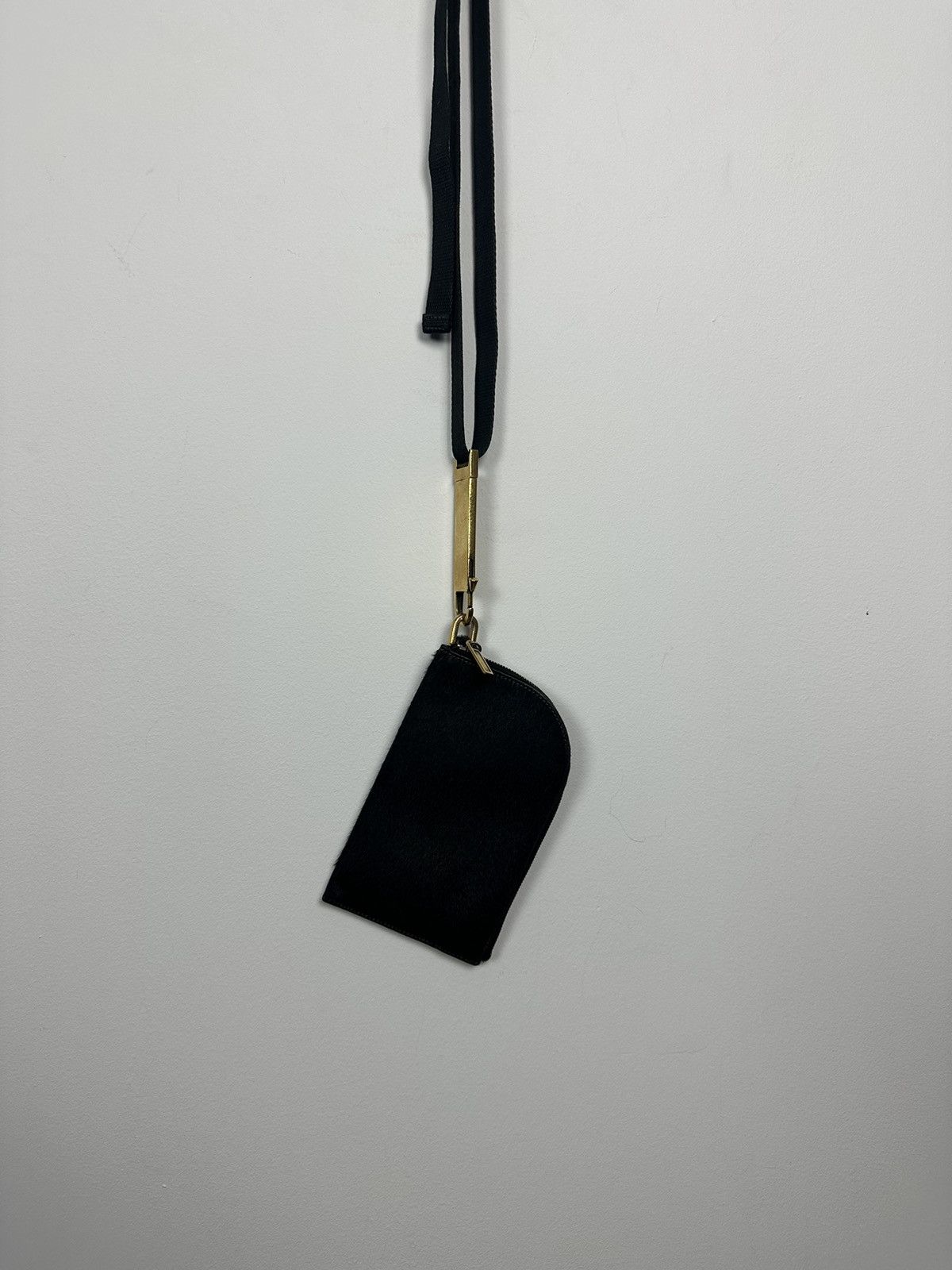 Rick Owens SS20 ‘TECUATL’ Ponyhair Neckwallet Size ONE SIZE - 4 Thumbnail