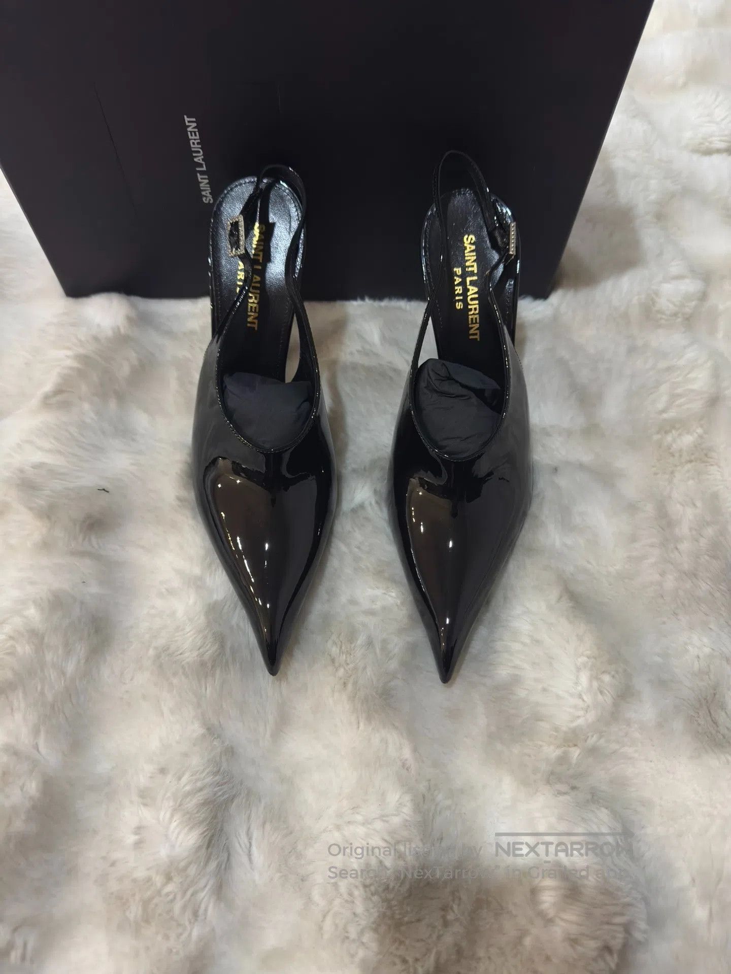 Saint Laurent Paris Saint Laurent Paris Crystal Lacquer Pointed Toe High Heels Size US 6.5 / IT 36.5 - 6 Thumbnail