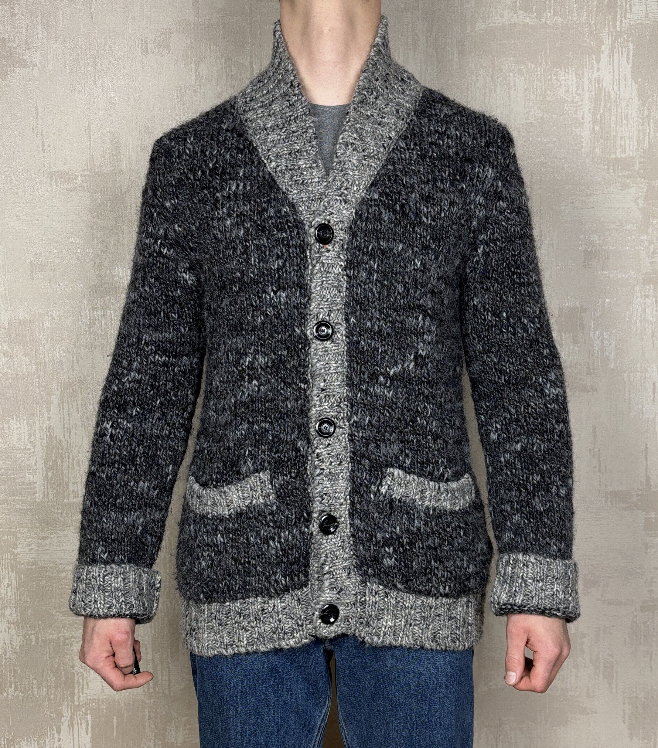 Nudie Jeans Nudie Jeans Knit Cardigan Sweater Shawl Collar Wool Blend Size US XL / EU 56 / 4 - 2 Thumbnail