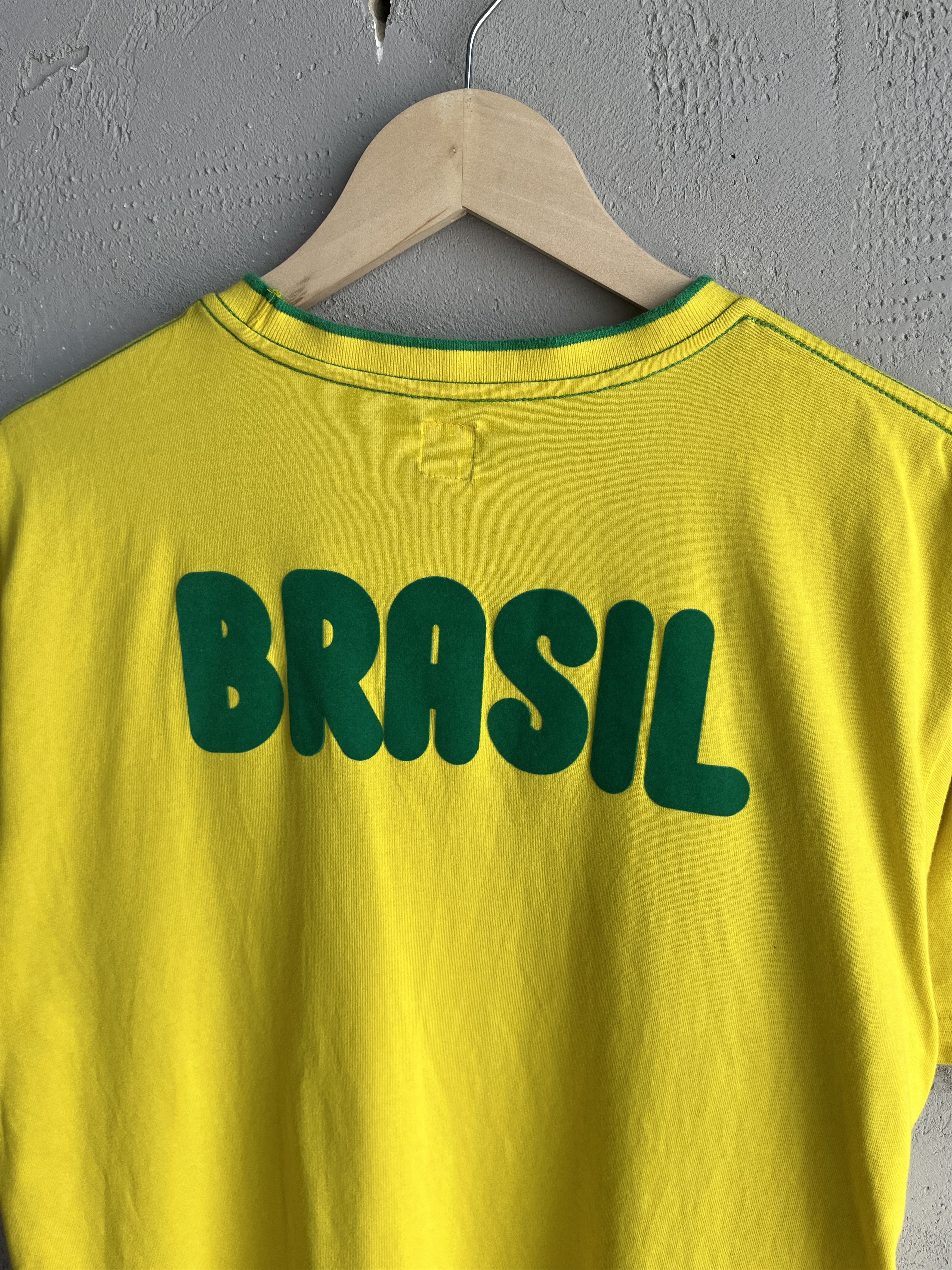 Adidas × Vintage Vintage 00s Y2K Adidas Brazil World Cup Blokecore T-Shirt Size US XL / EU 56 / 4 - 5 Thumbnail