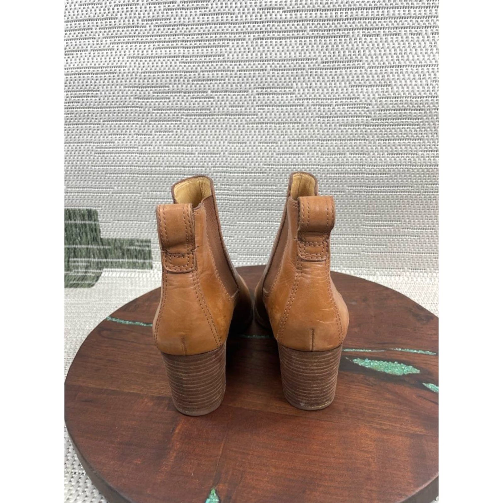 Madewell VINTAGE Madewell Chelsea Boot Women 6.5 The Regan English Saddle Leather Block Heel Chelsea Women Boots Brown Leather Size US 7 / IT 37 - 6 Thumbnail