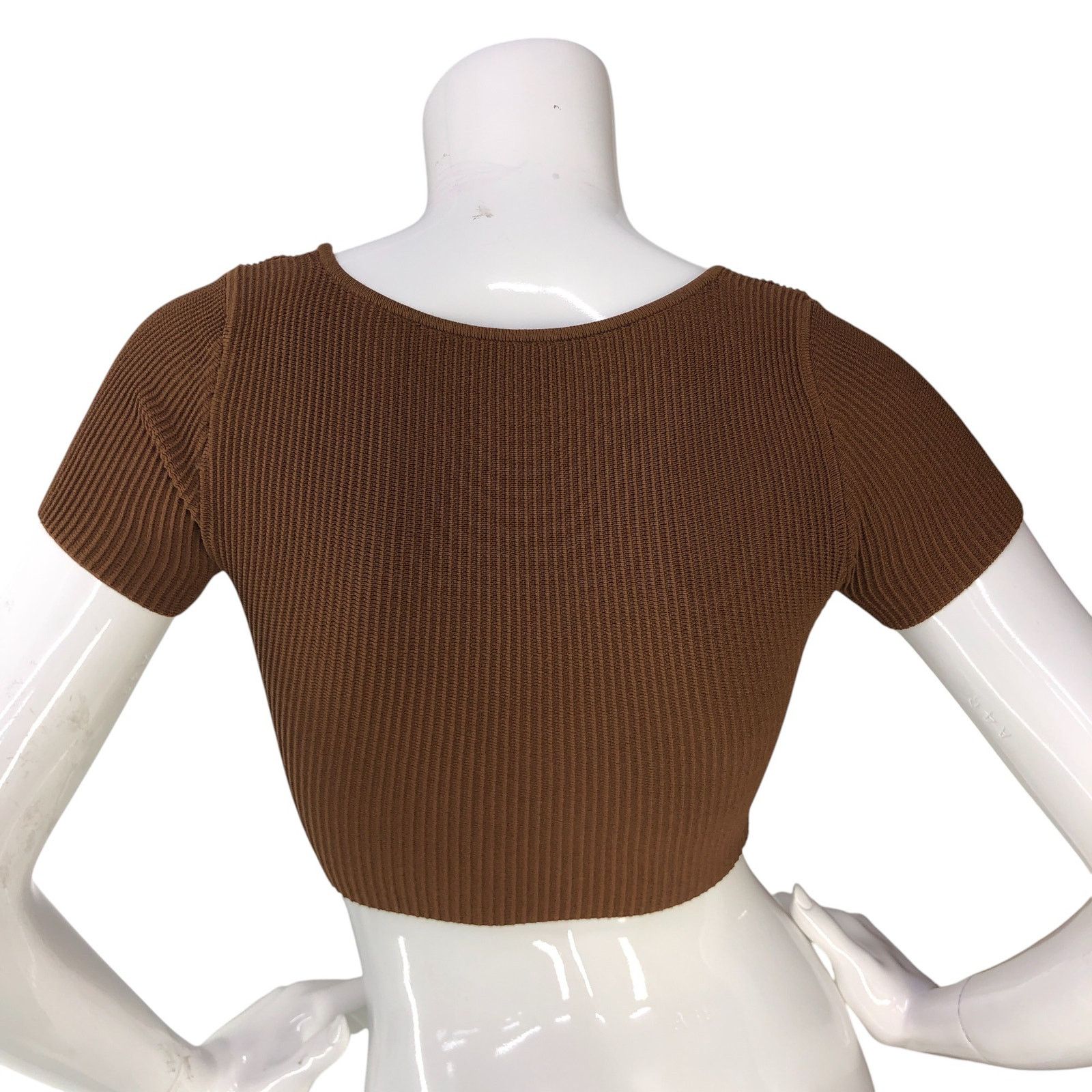 Aritzia Aritzia Babaton Size 2XS Top Sculpt Knit Square Neck Crop Size XXS / US 00 / IT 34 - 7 Thumbnail