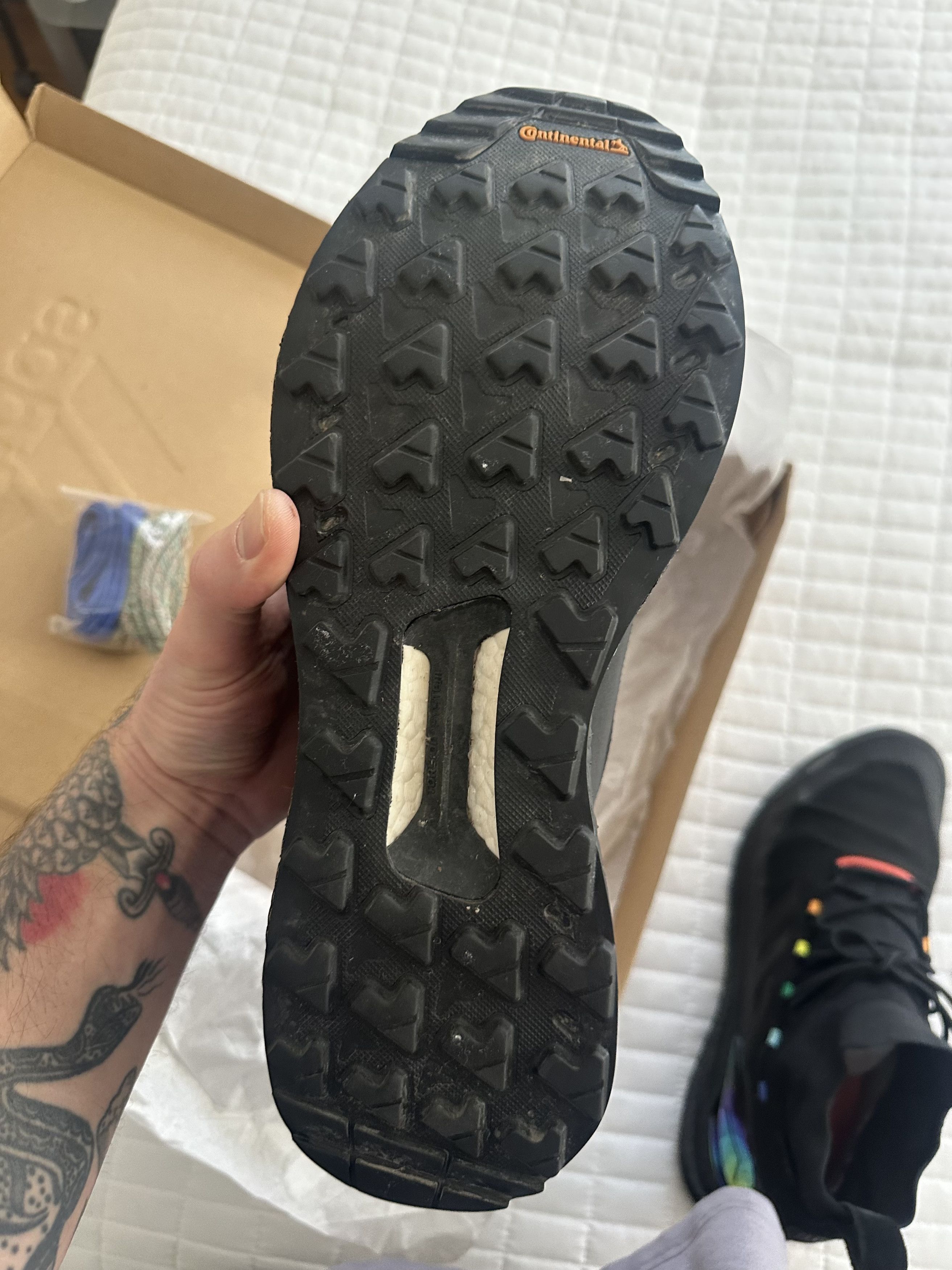 Adidas × Kith adidas Terrex Free Hiker Gore-Tex Kith Black / Iridescent Size US 11.5 / EU 44-45 - 14 Thumbnail
