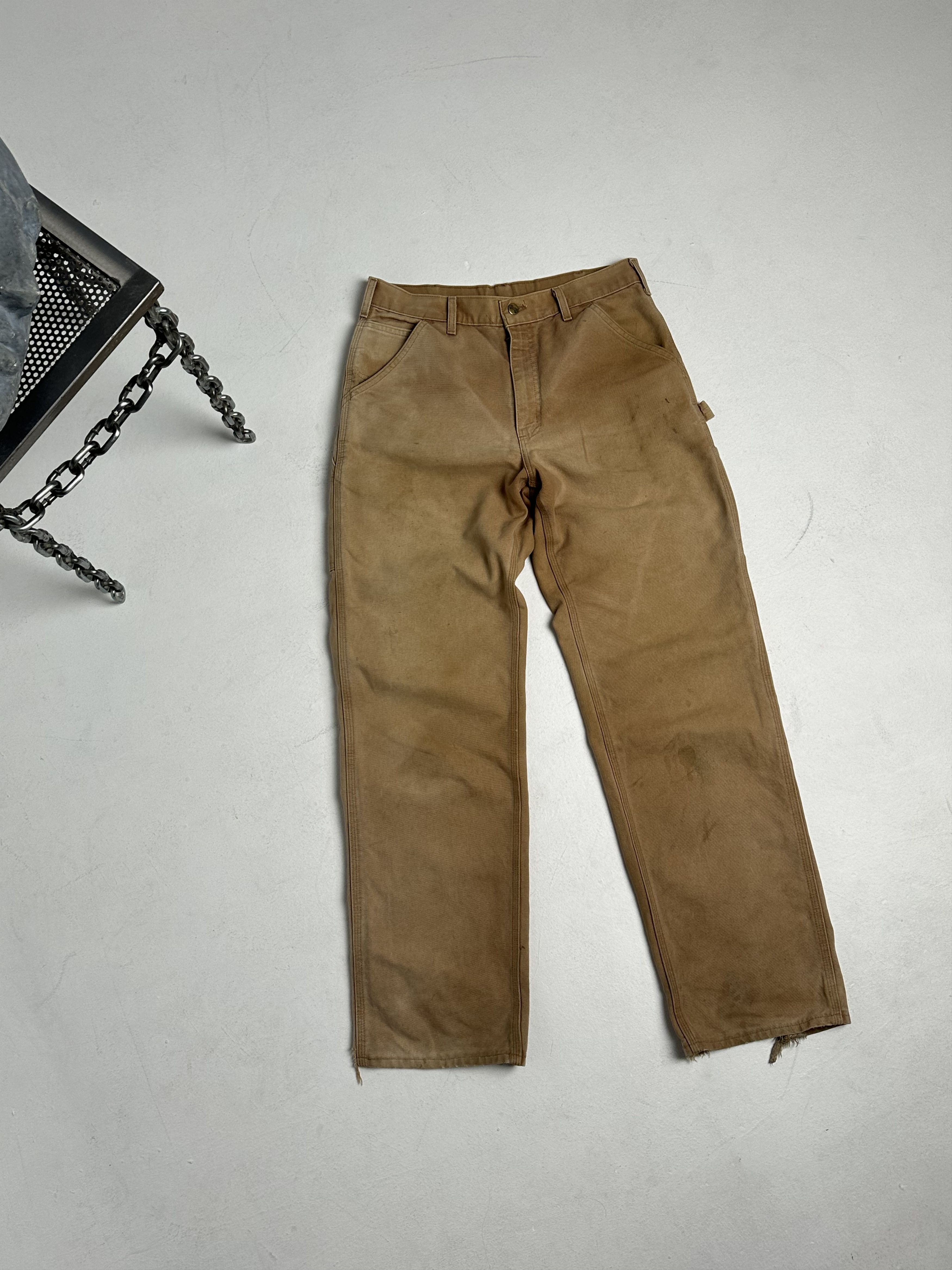 Carhartt × Vintage Vintage carhartt brown double knee work wear carpenter pants Size US 36 / EU 52 - 6 Thumbnail