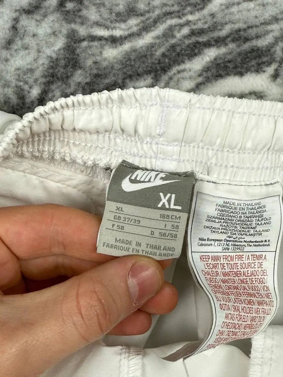 Nike Vintage Nike Shorts 00s Swoosh Striped Y2K Size US 36 / EU 52 - 3 Thumbnail