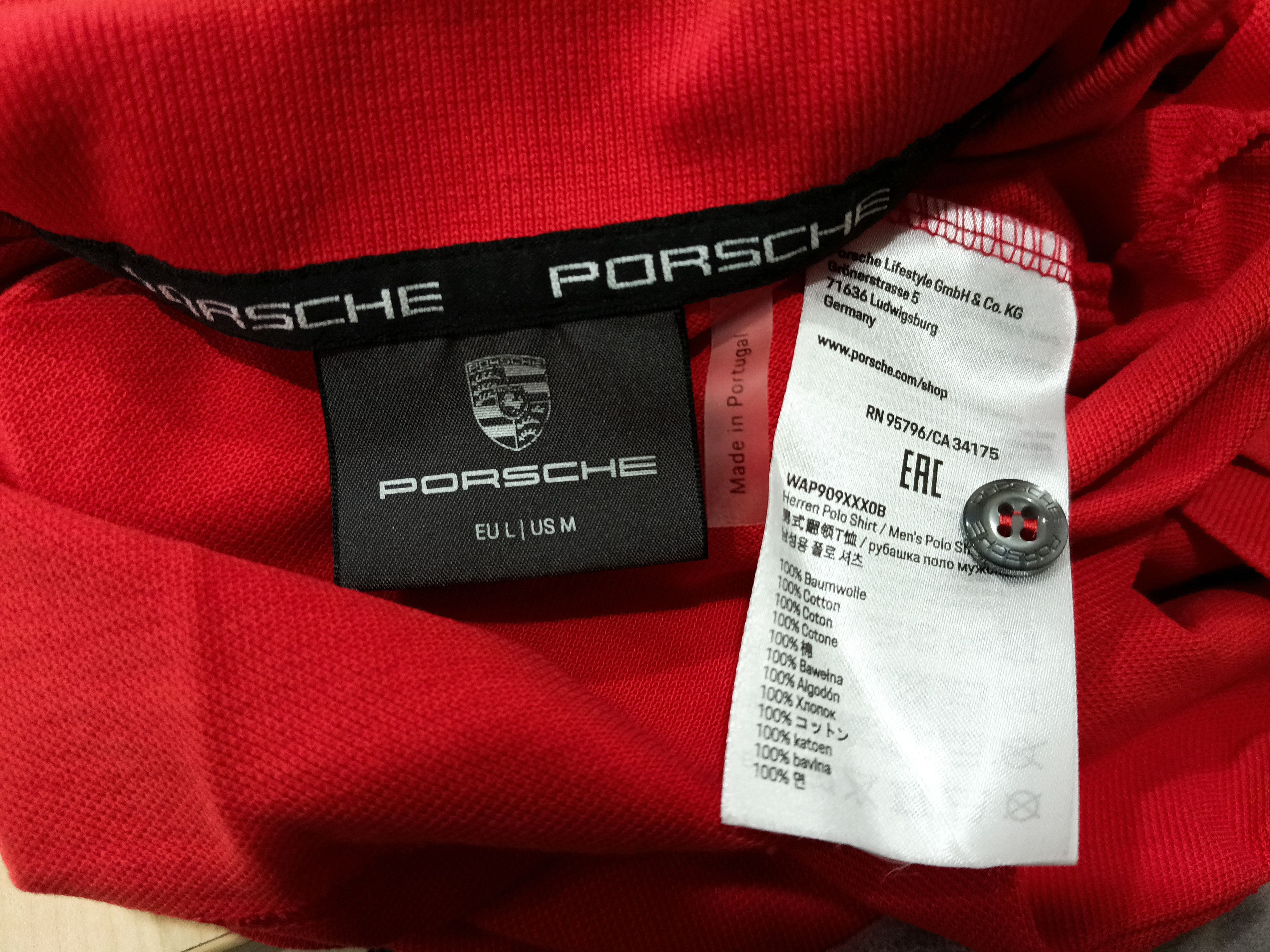 Porsche Design Porsche polo shirt tag Heuer Size US M / EU 48-50 / 2 - 5 Thumbnail