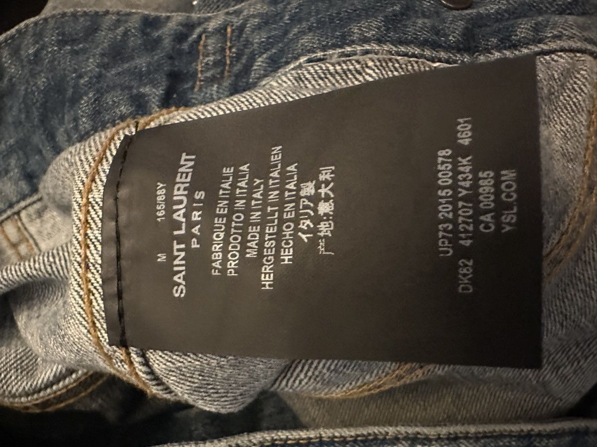 Saint Laurent Paris × Yves Saint Laurent Denim Jacket Size M / US 6-8 / IT 42-44 - 4 Thumbnail