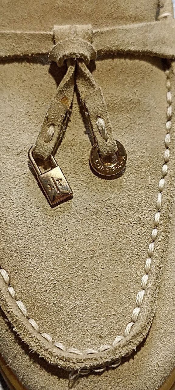 Loro Piana Loro Piana Beige Suede Summer Charms Walk Slip On Loafers Size US 9 / IT 39 - 7 Thumbnail