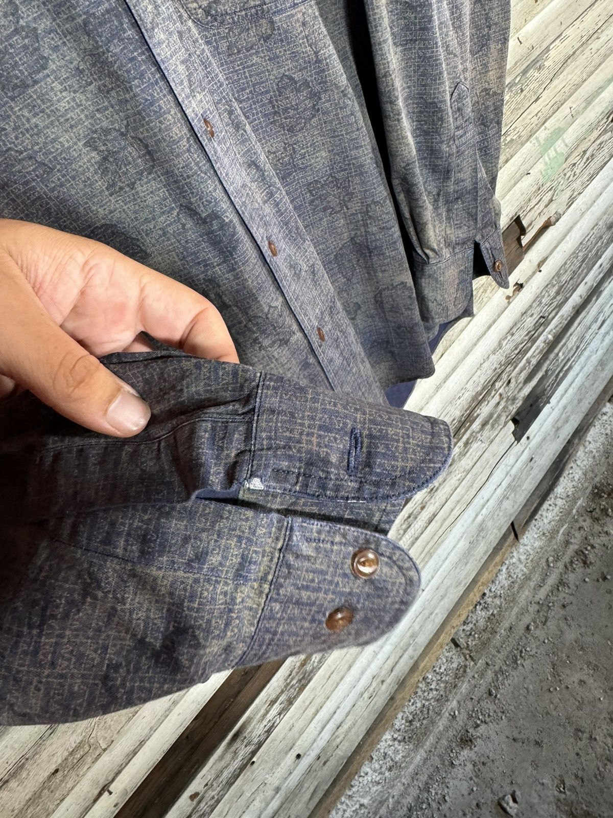 Chaps Ralph Lauren × Vintage Vintage Chaps Ralph Lauren Leaves Button Up Shirt Size US L / EU 52-54 / 3 - 4 Thumbnail