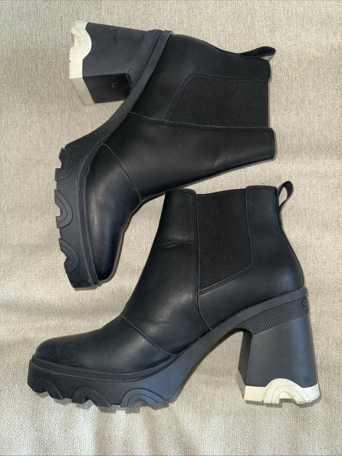 SOREL Sorel Women's Brex Heel Chelsea Boots Black Women’s 10.5 Size US 10.5 / IT 40.5 - 6 Thumbnail