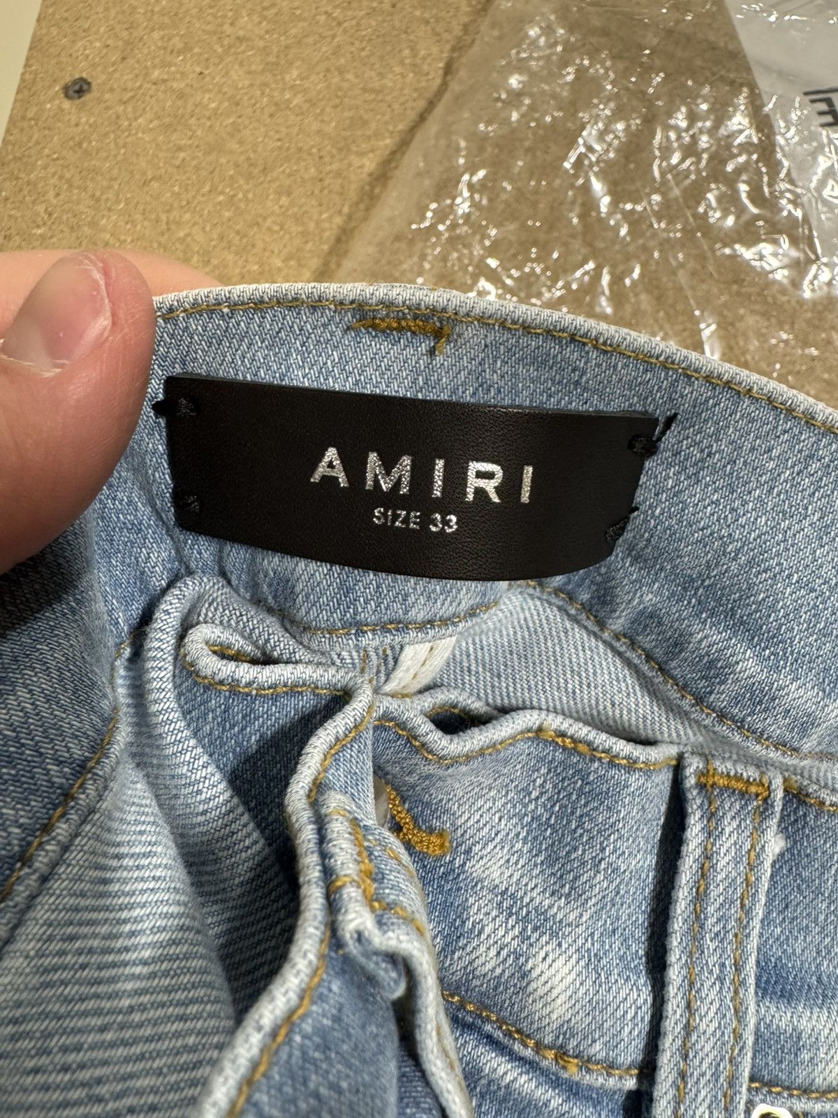 Amiri Amiri MX1 Camo Light Indigo Jeans NEW 1200$ Size US 33 - 7 Thumbnail