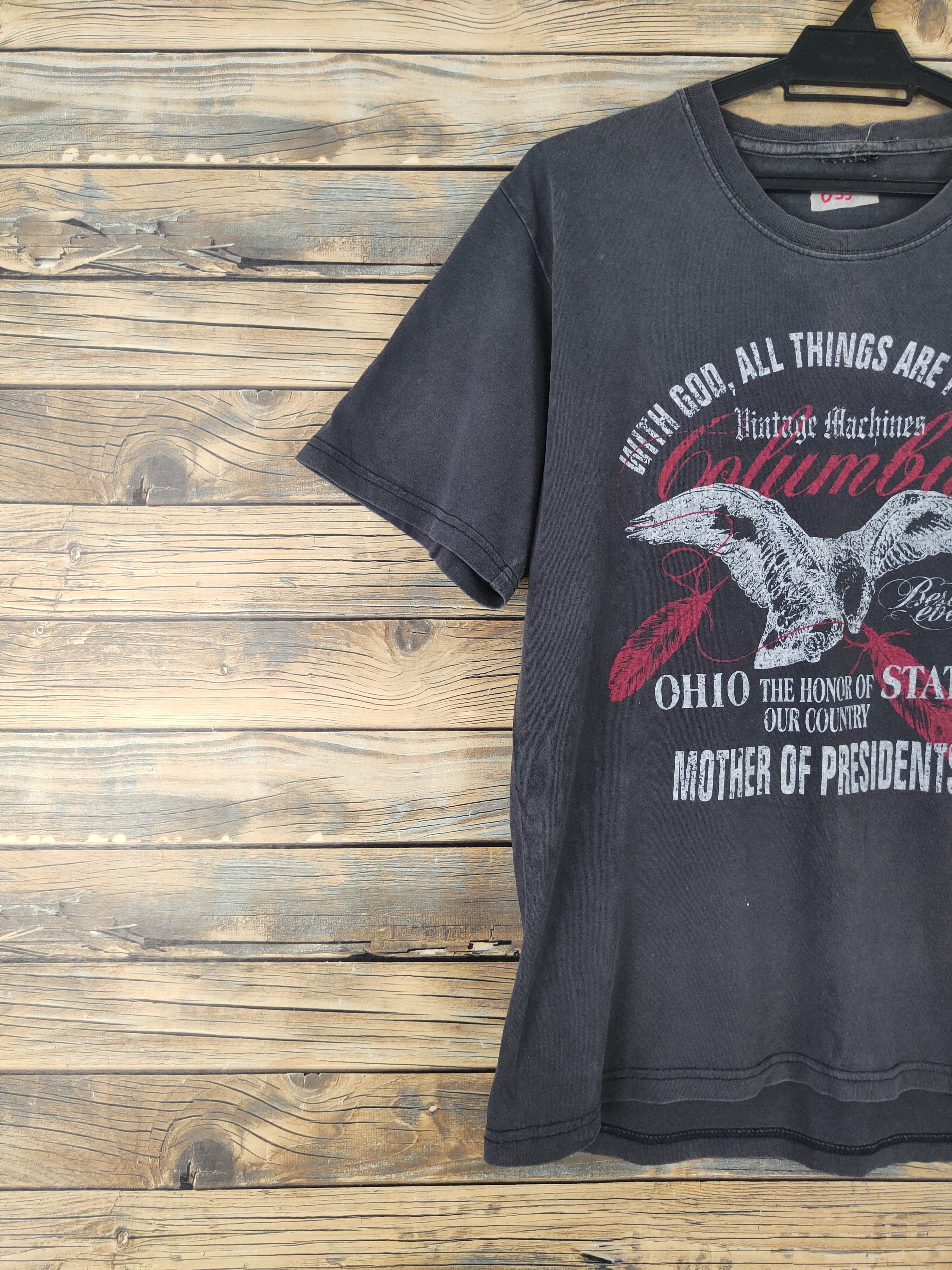 Japanese Brand DL columbus Black Faded Short Sleeve T-shirt #635 Size US M / EU 48-50 / 2 - 4 Thumbnail