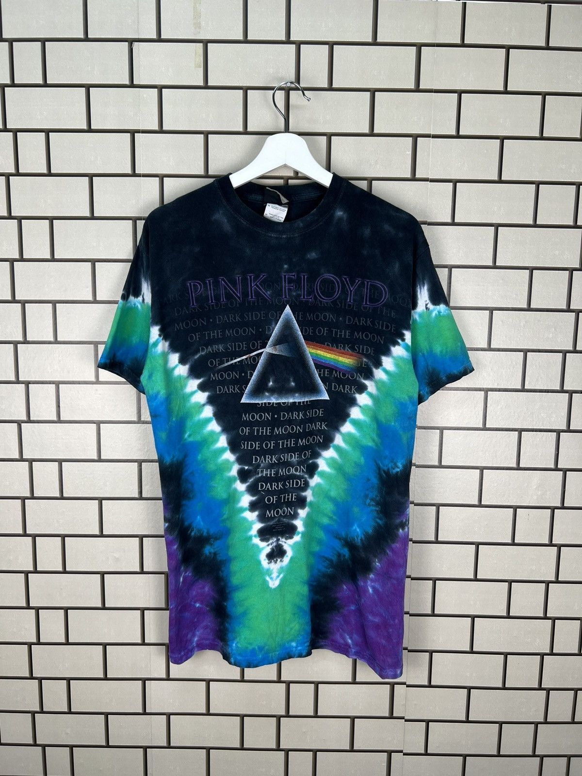 Band Tees Pink Floyd Dark Side Of The Moon By Liqiud Blue Tie Dye Tee Size US M / EU 48-50 / 2 - 1 Thumbnail