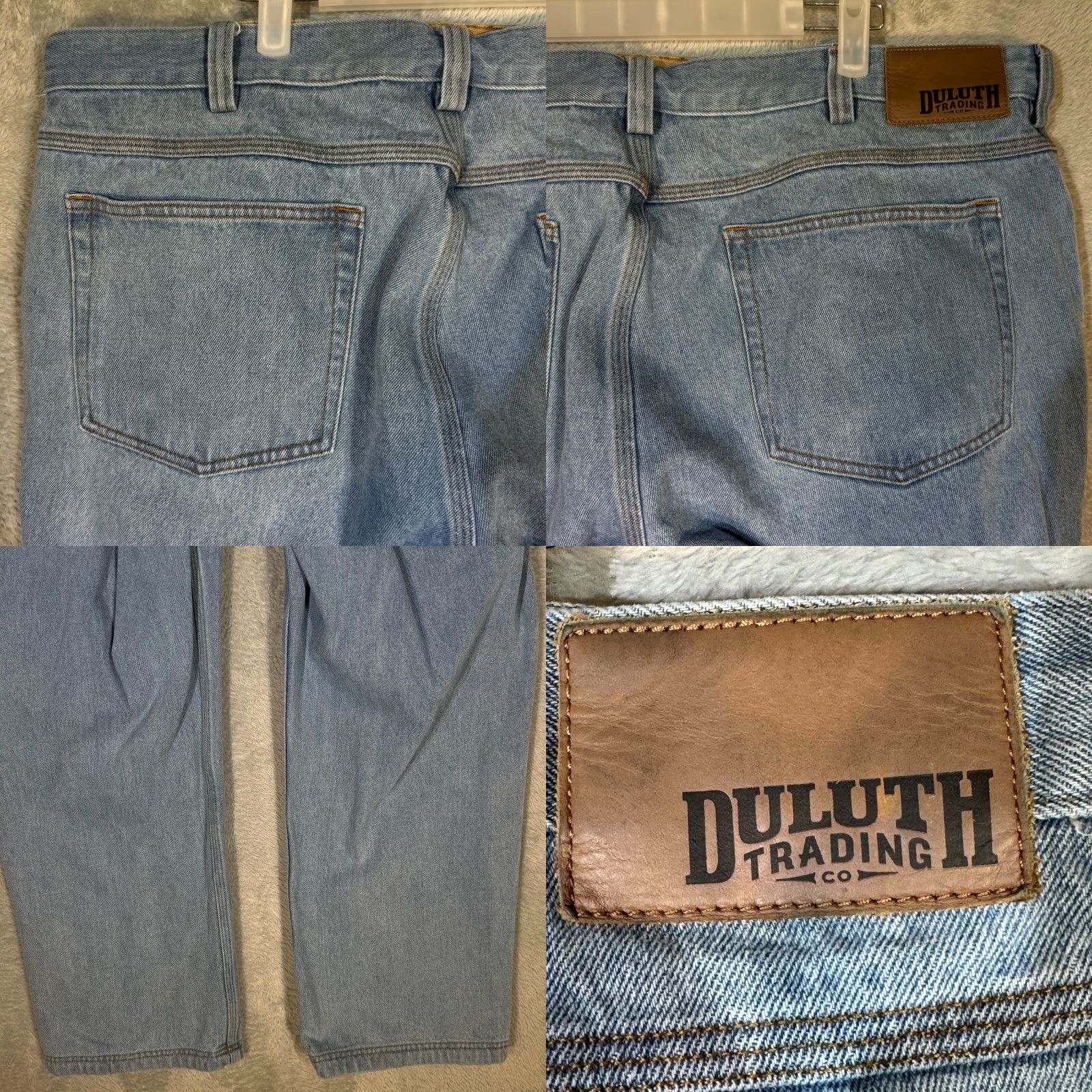 CO Duluth Trading Company Men’s Jeans 42 x 30 Blue Denim Mid Rise Straight Leg Jeans Mens Regular BlueDenim 42x30 Size US 42 / EU 58 - 8 Thumbnail