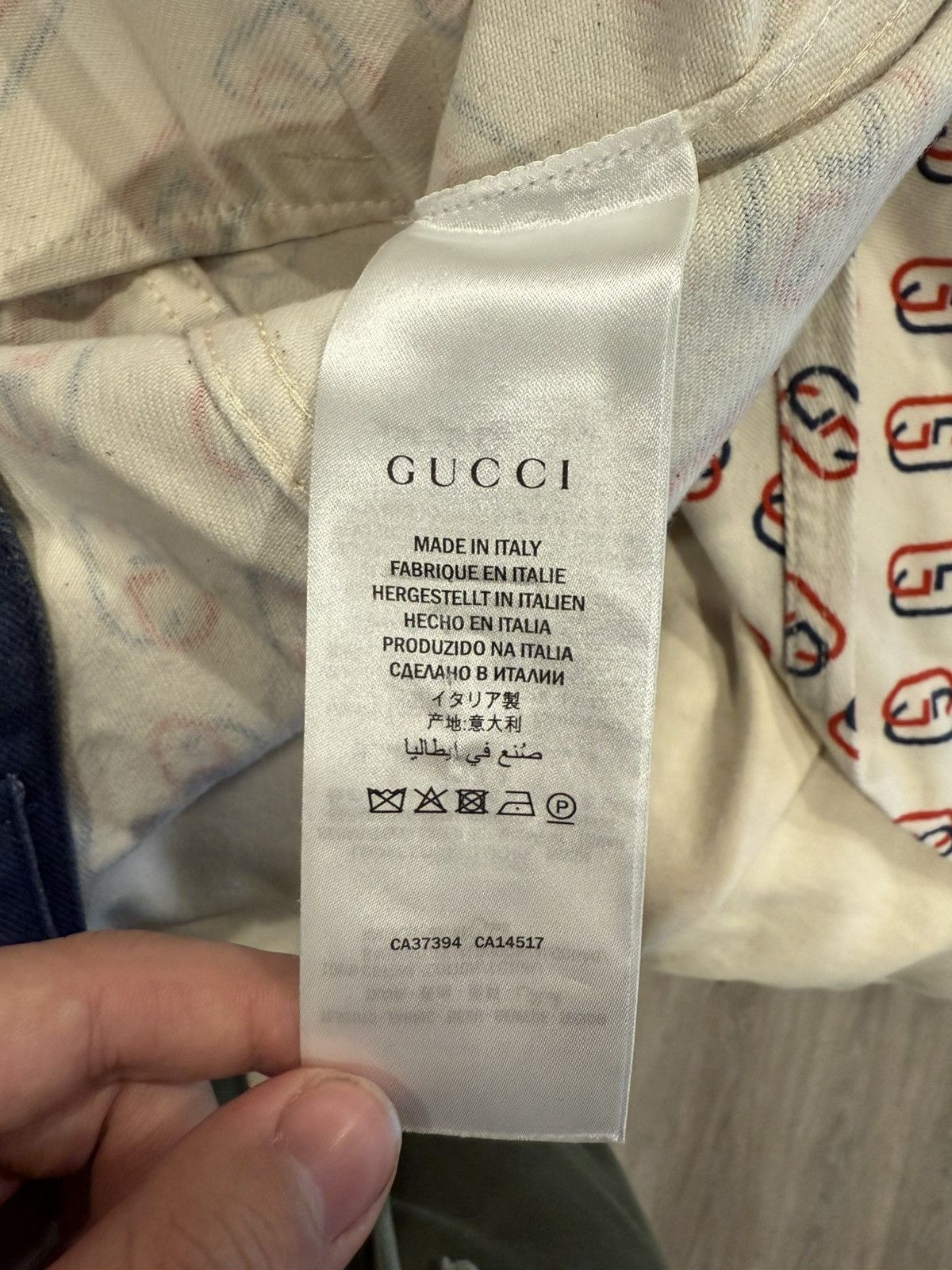 Gucci Gucci Beige Denim GG Jacket Size US M / EU 48-50 / 2 - 6 Thumbnail