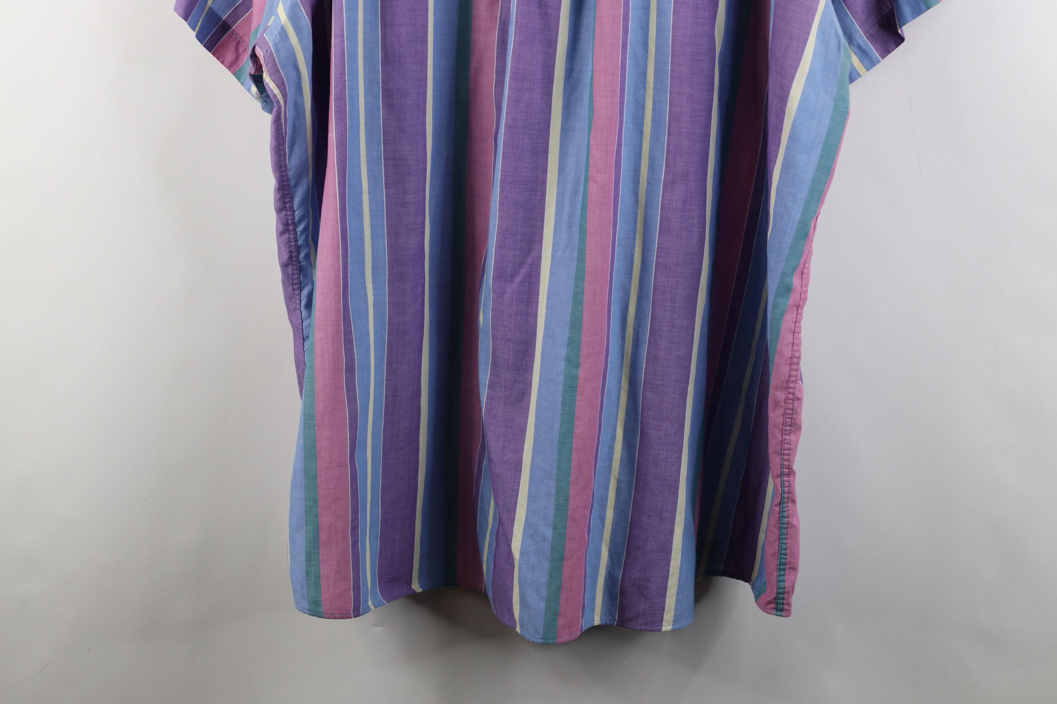 Vintage Vintage 90s Streetwear Rainbow Striped Button Down Shirt Size US XXL / EU 58 / 5 - 13 Thumbnail