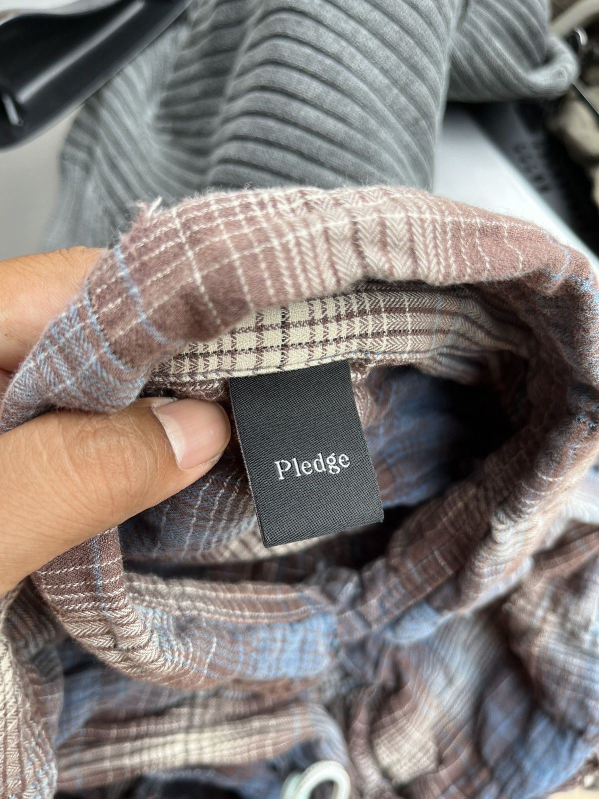 Pledge Distressed flannel button down by pledge Size US M / EU 48-50 / 2 - 24 Thumbnail