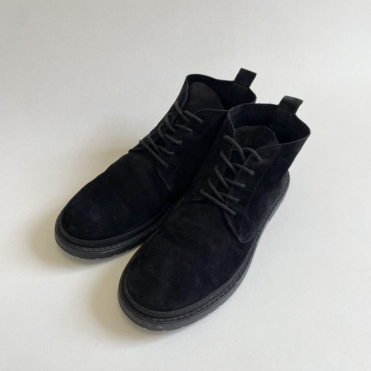Ann Demeulemeester Early 2010s Black Suede Chukka Boots Size US 12 / EU 45 - 4 Thumbnail