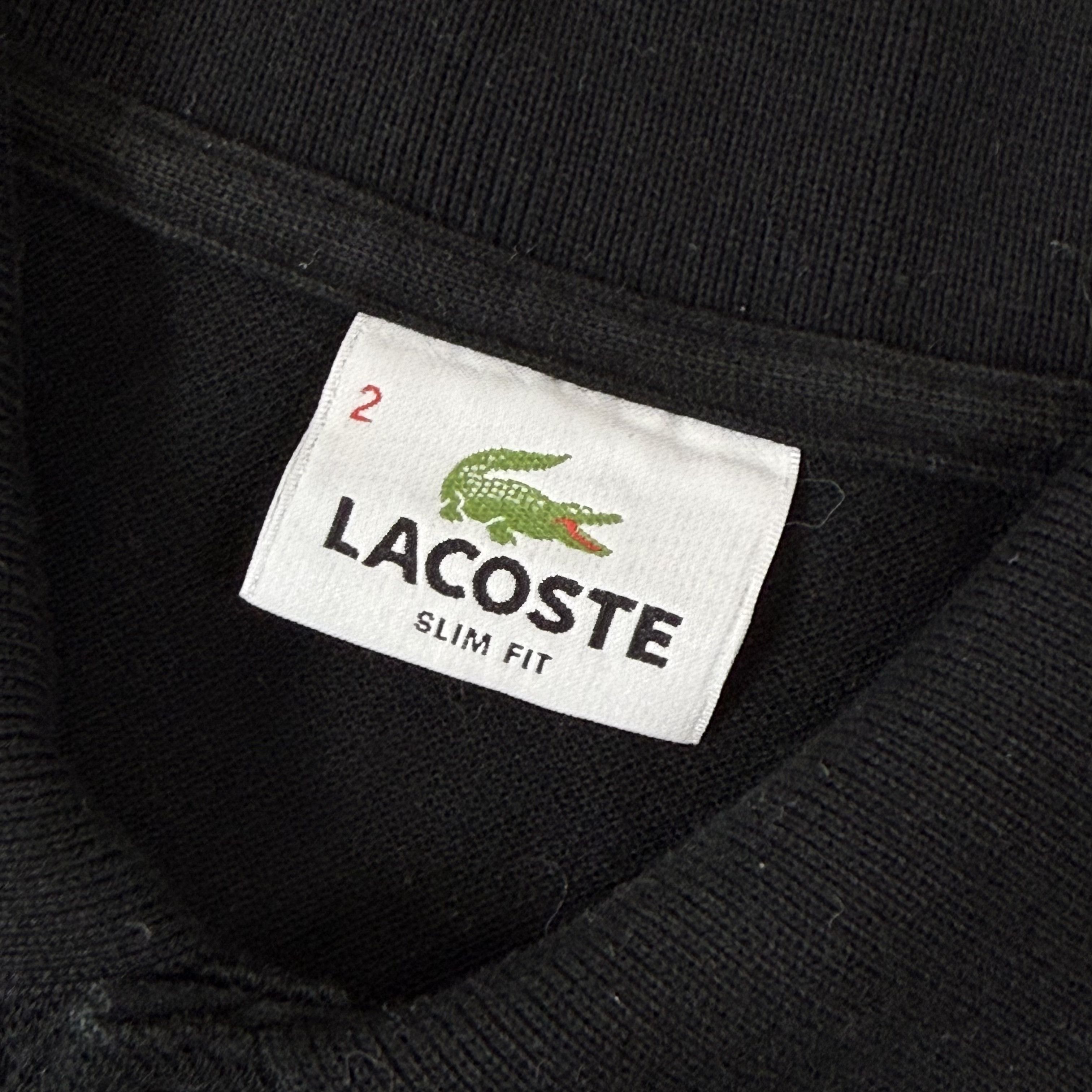 Lacoste Vintage Lacoste Black Polo Tee Shirt Women's Size M / US 6-8 / IT 42-44 - 7 Thumbnail