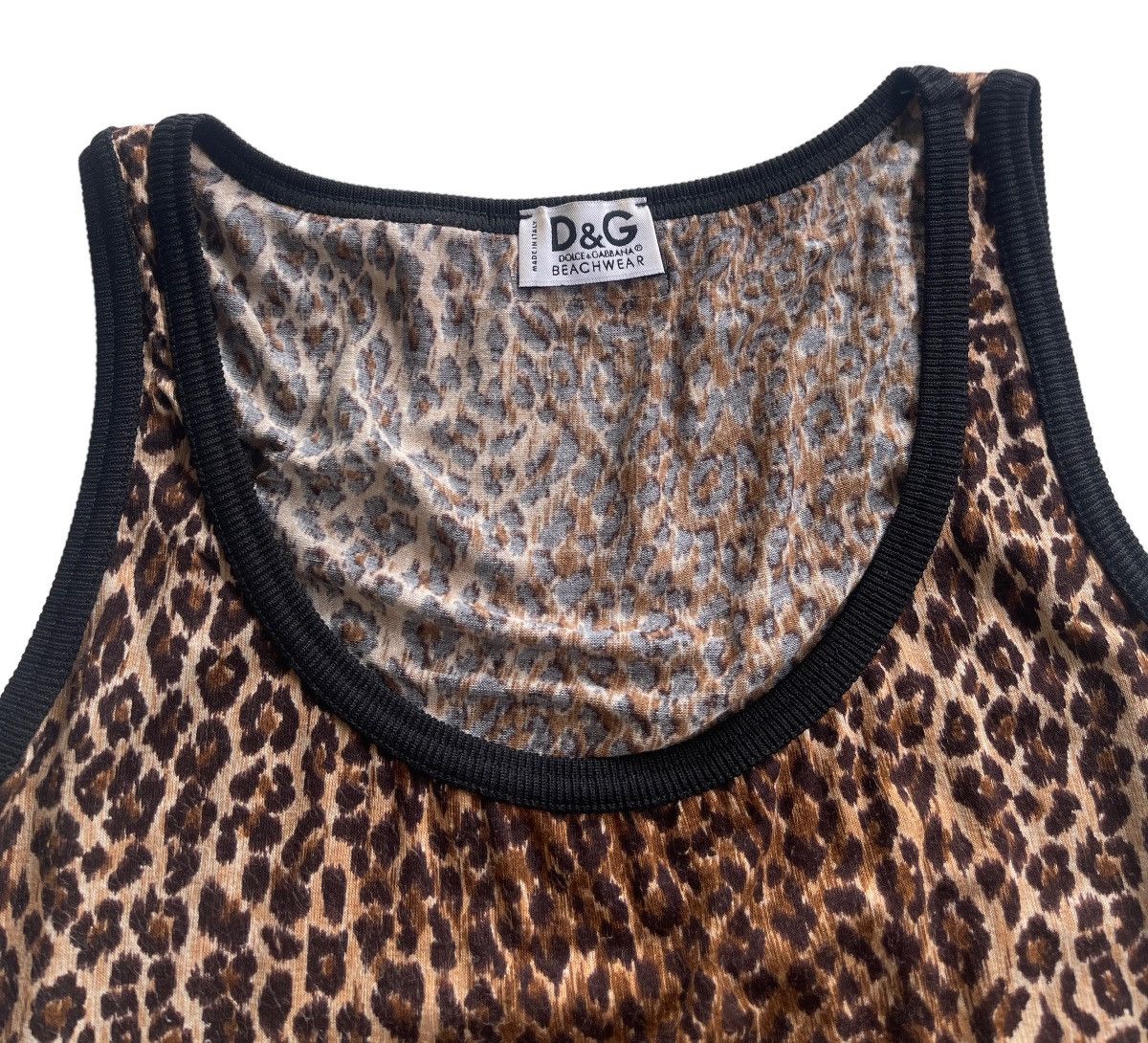 Dolce & Gabbana D&G Viscose Leopard Print Beachwear Size S / US 4 / IT 40 - 4 Thumbnail