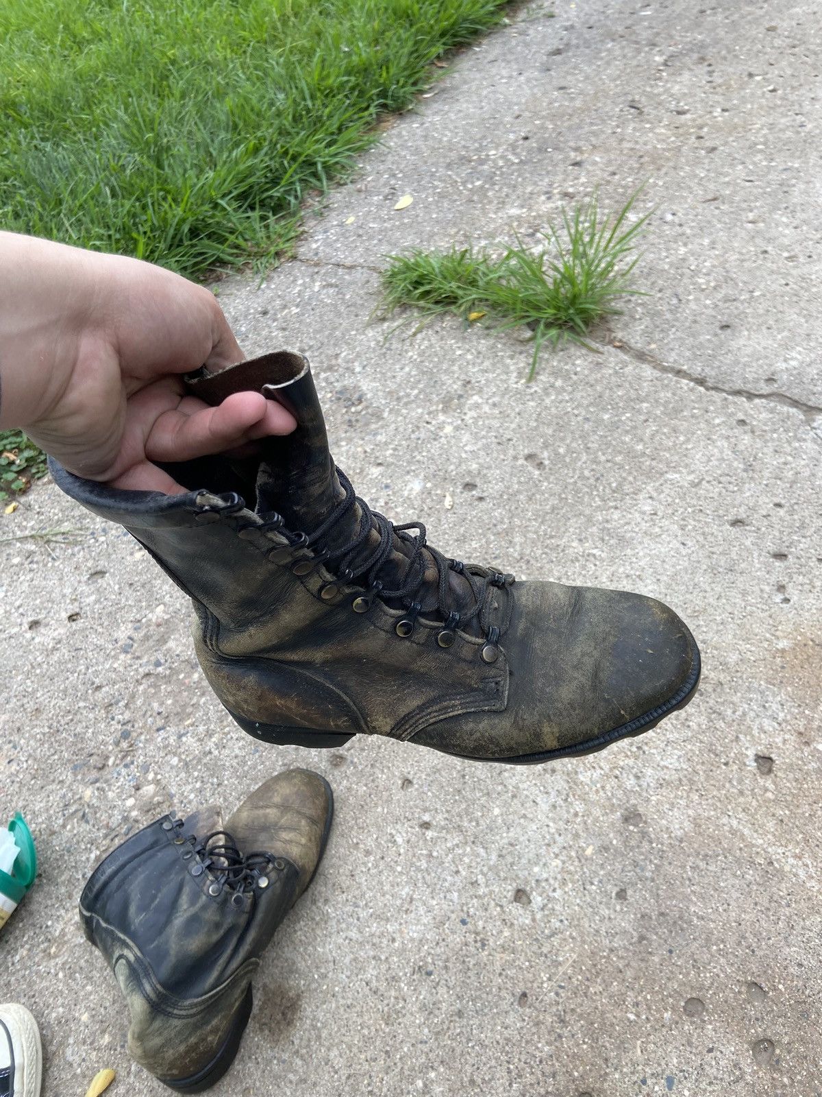 Other Vintage Military Combat Boots sz 8.5 Size US 8.5 / EU 41-42 - 8 Thumbnail