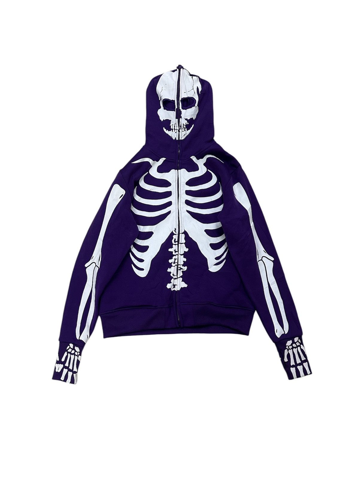 Japanese Brand Rare And Beautiful Lock Heaven Skulls Full Zipper Hoodie Size US M / EU 48-50 / 2 - 1 Thumbnail