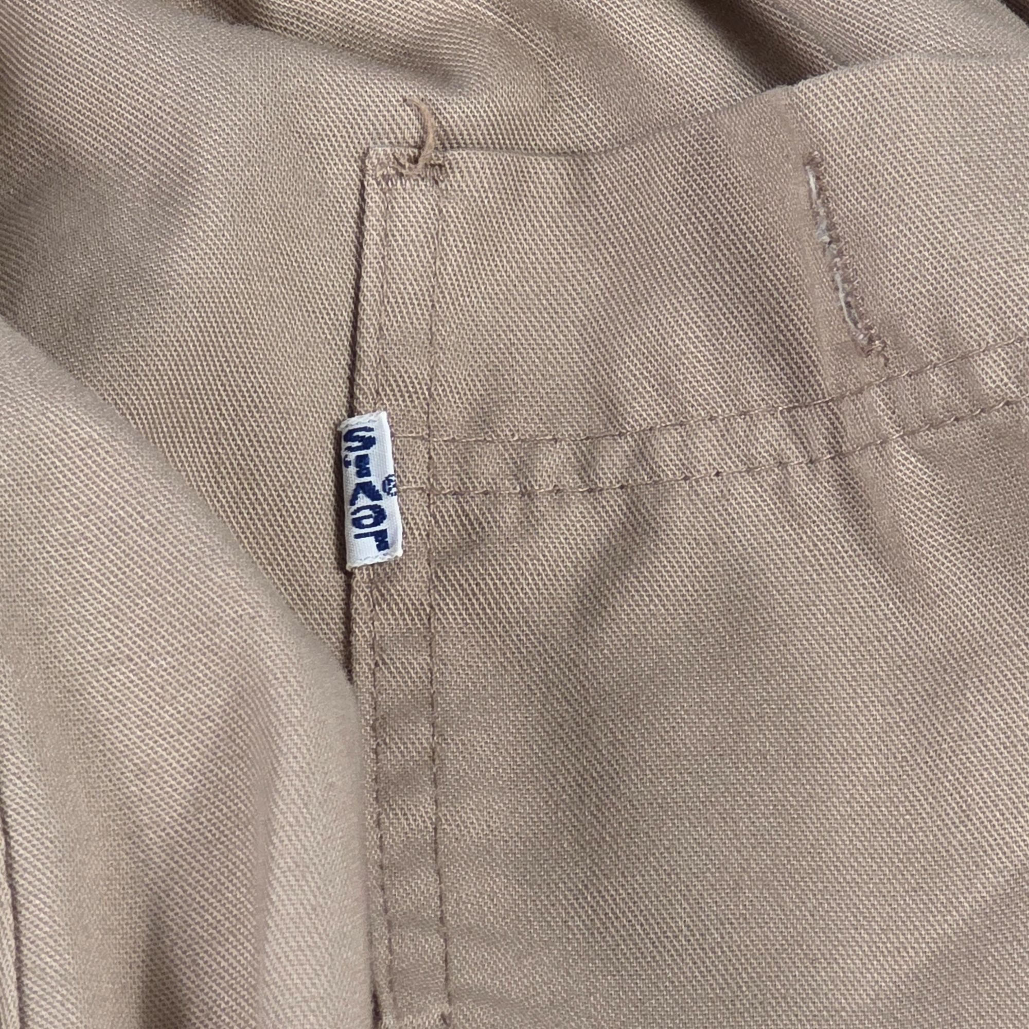 Levi's Vintage Levis 518M Men Medium Beige Elastic Waist Work Pants Size US 38 / EU 54 - 3 Thumbnail