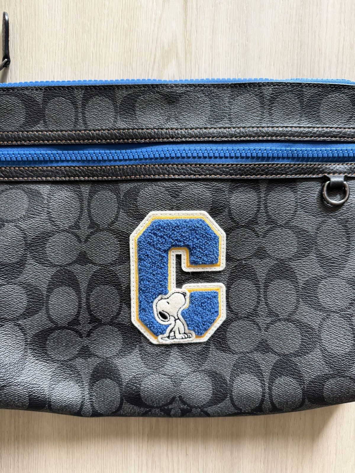 Coach Coach X Peanuts Carryall Pouch Signature Canvas Snoopy Blue Size ONE SIZE - 2 Thumbnail