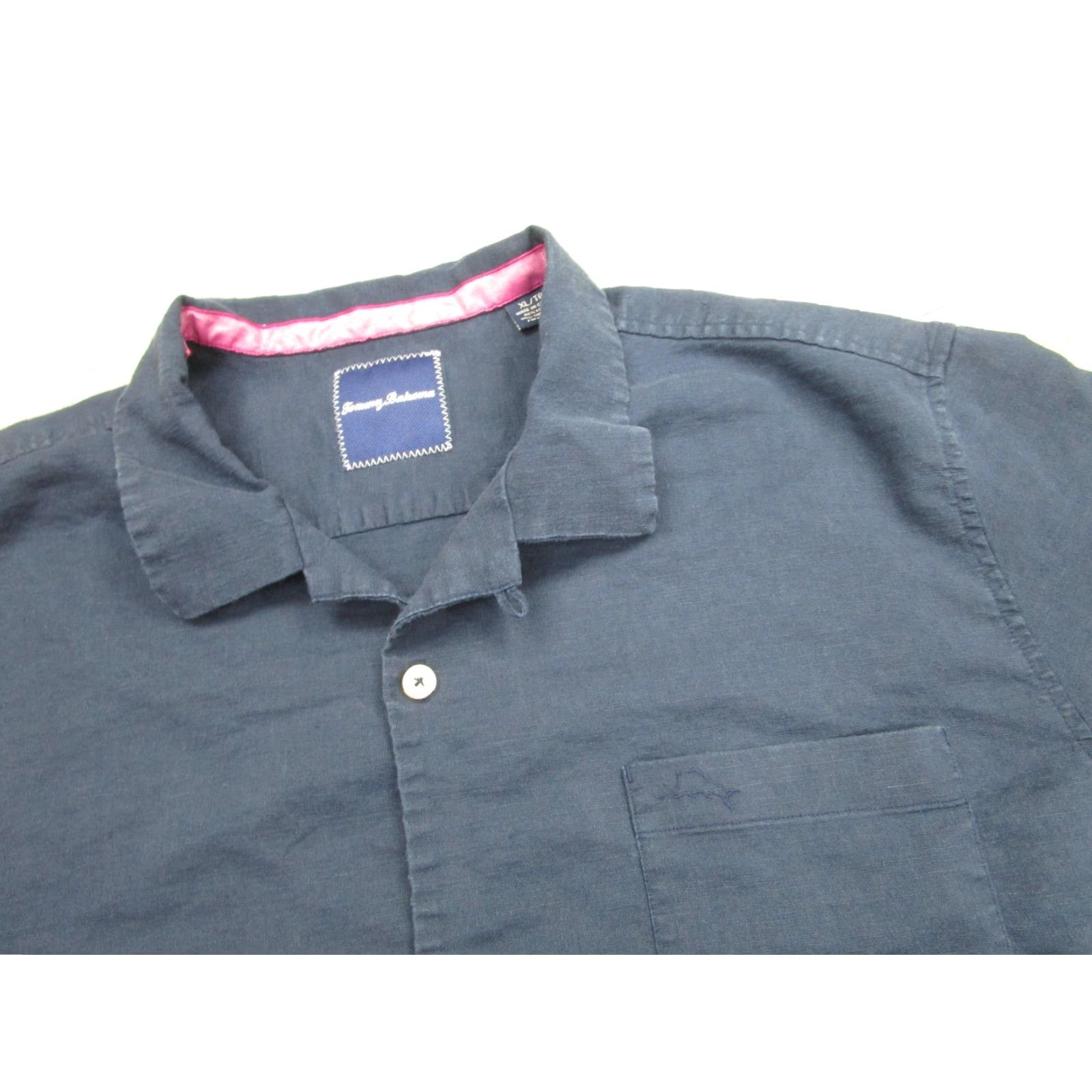 Tommy Bahama Tommy Bahama Shirt Mens XL Blue Linen Blend Old Money Button Front Camp FOX TV Size US XL / EU 56 / 4 - 4 Thumbnail