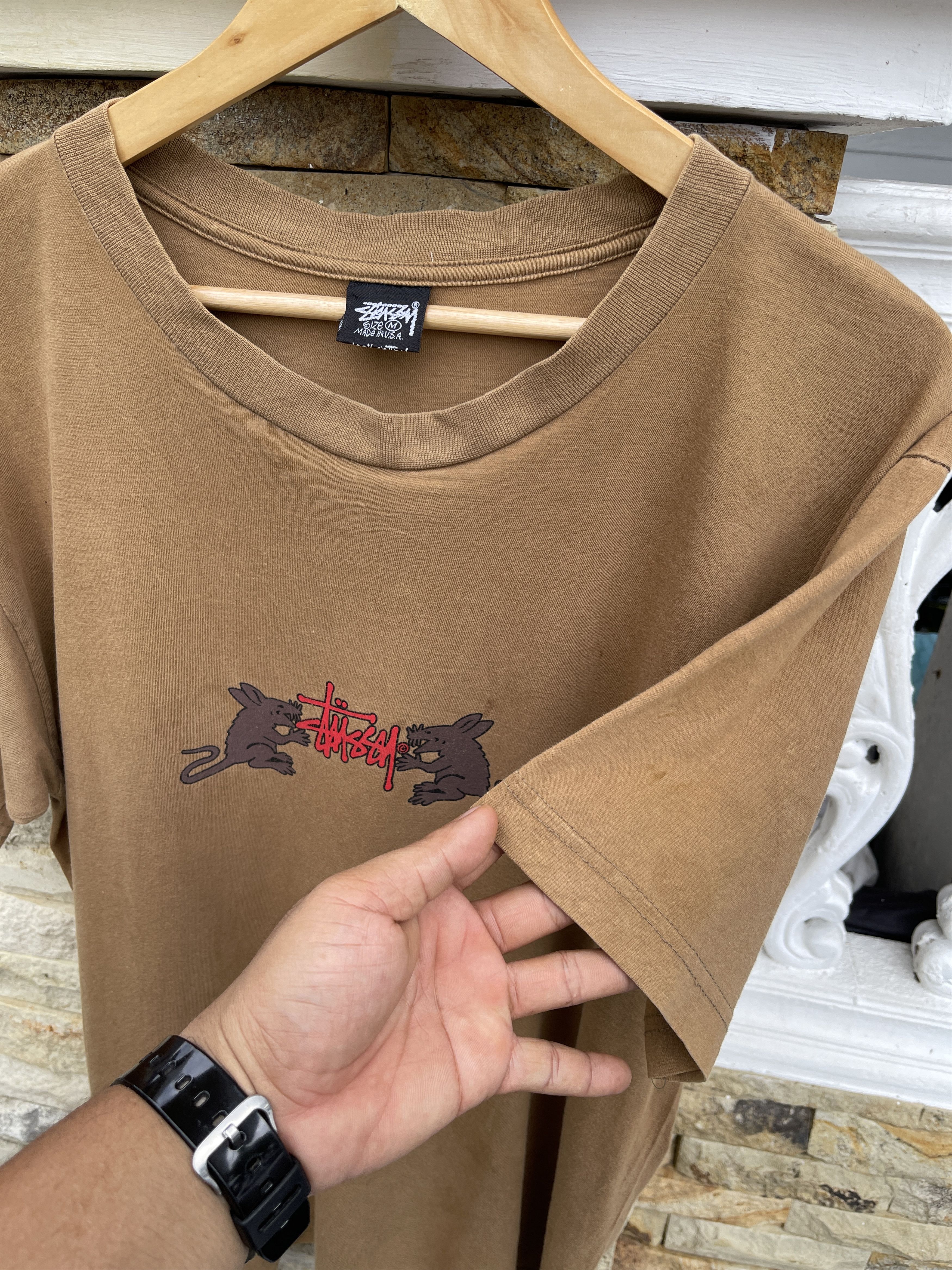 Stussy Very Rare🔥Vintage 80s Stussy Rat Pack Faded Tee Size US M / EU 48-50 / 2 - 7 Thumbnail