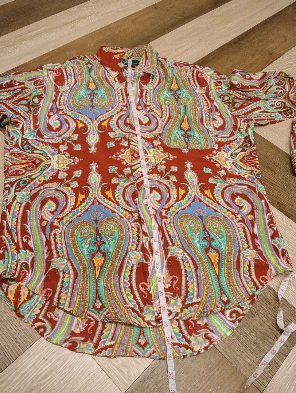 Polo Ralph Lauren VINTAGE POLO RALPH LAUREN SILK PAISLEY BUTTON DOWN SHIRT Size US M / EU 48-50 / 2 - 10 Thumbnail