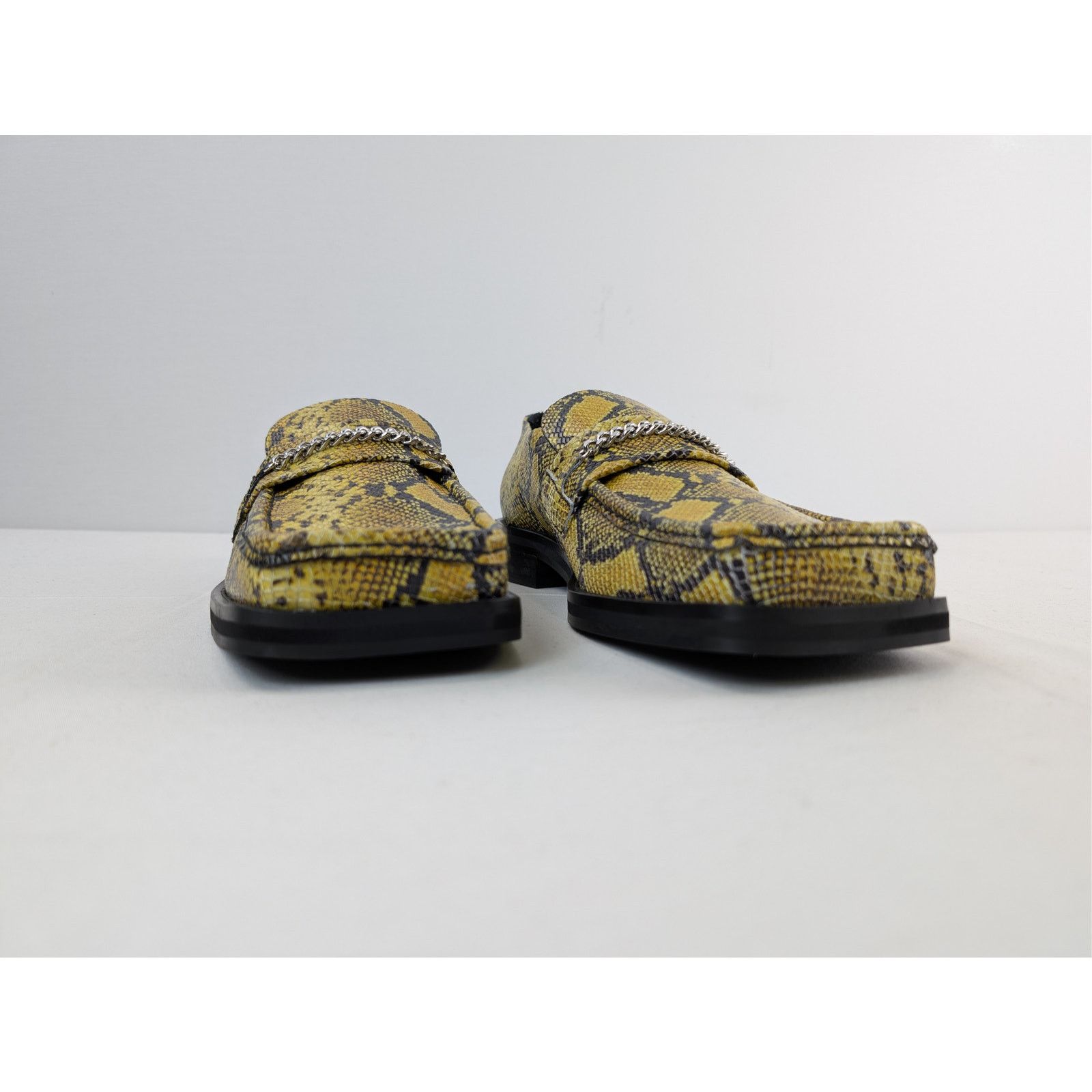 Martine Rose o1rshd1 Embossed Leather Square Toe Loafers in Yellow Size US 9 / EU 42 - 5 Thumbnail