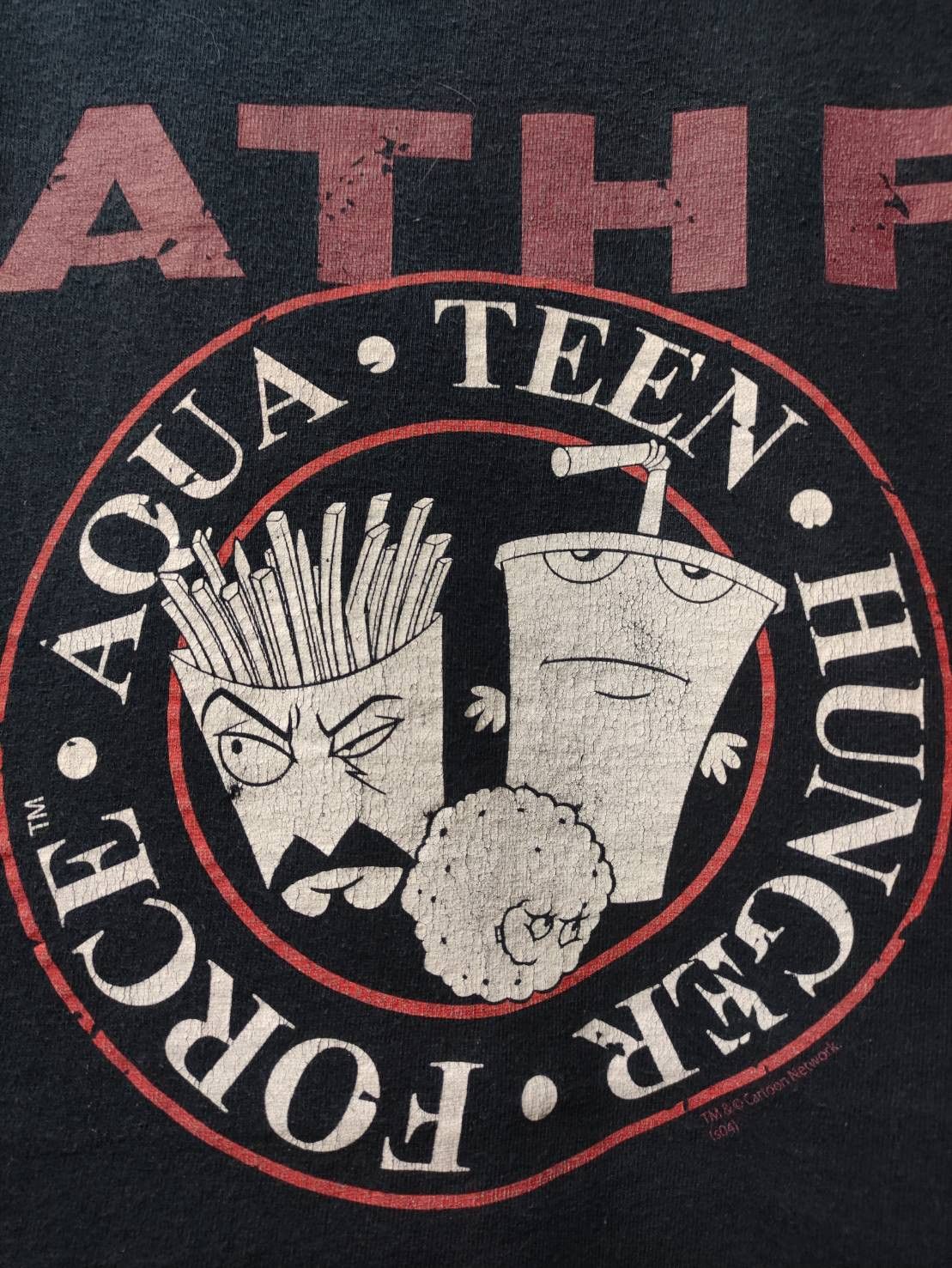 Cartoon Network Vtg 00's Aqua Teen Hunger Force Series Promo T-Shirt Size US L / EU 52-54 / 3 - 3 Thumbnail