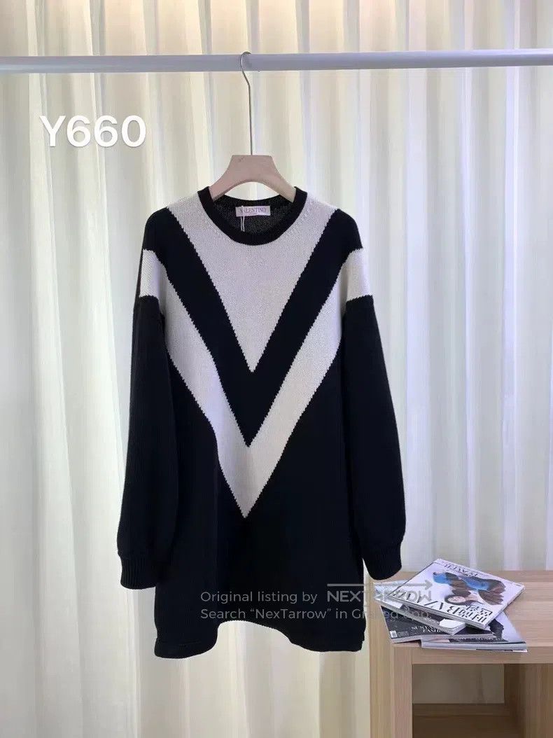 Valentino Valentino Patchwork wool knit skirt Size S / US 4 / IT 40 - 1 Thumbnail