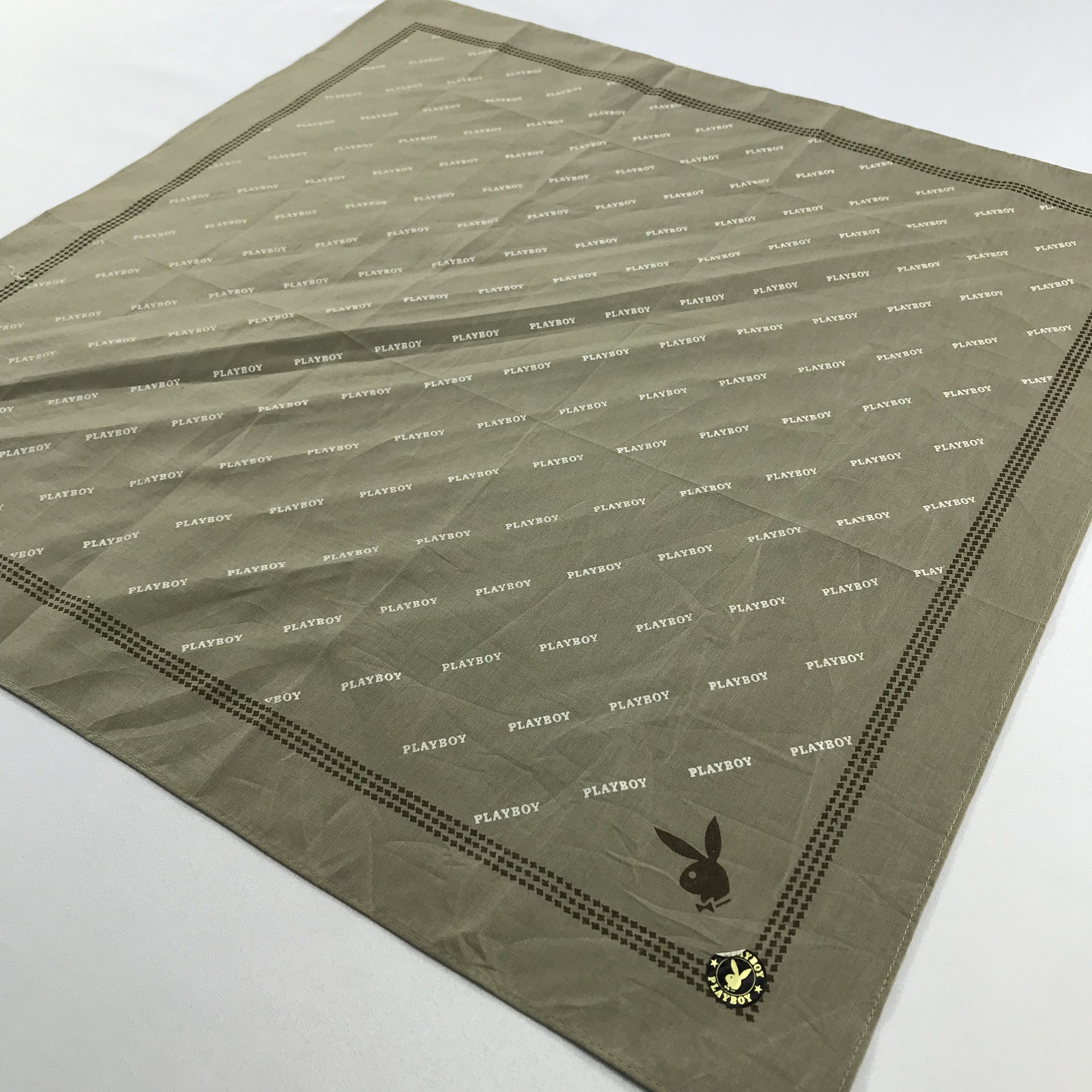 Playboy × Vintage Playboy Bandana / Handkerchief / Neckerchief - S2092 Size ONE SIZE - 2 Thumbnail