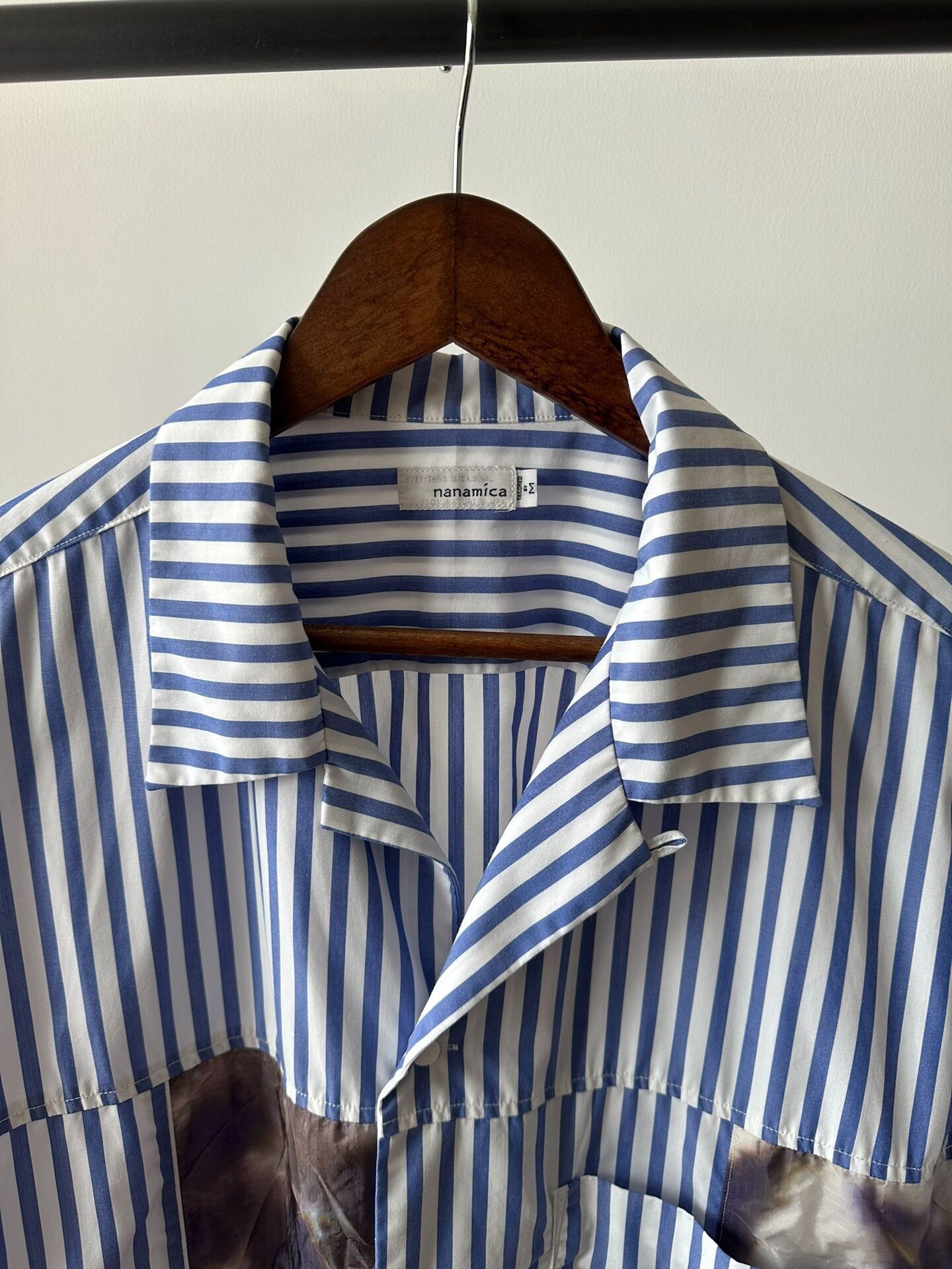 Nanamica Nanamica Patchwork Stripe Shirt Size US M / EU 48-50 / 2 - 1 Thumbnail