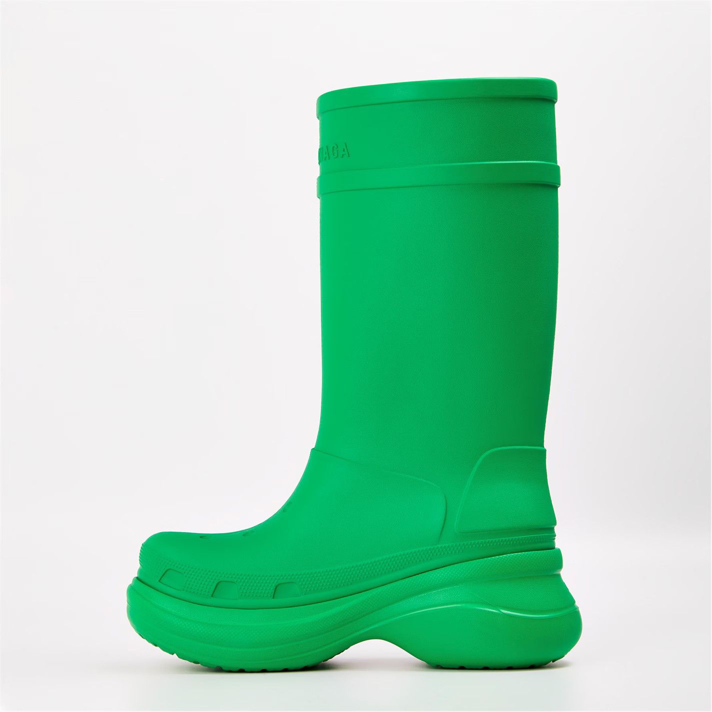 Balenciaga o1g2r1mq0226 Crocs Boots In Green Size US 10.5 / EU 43-44 - 2 Thumbnail