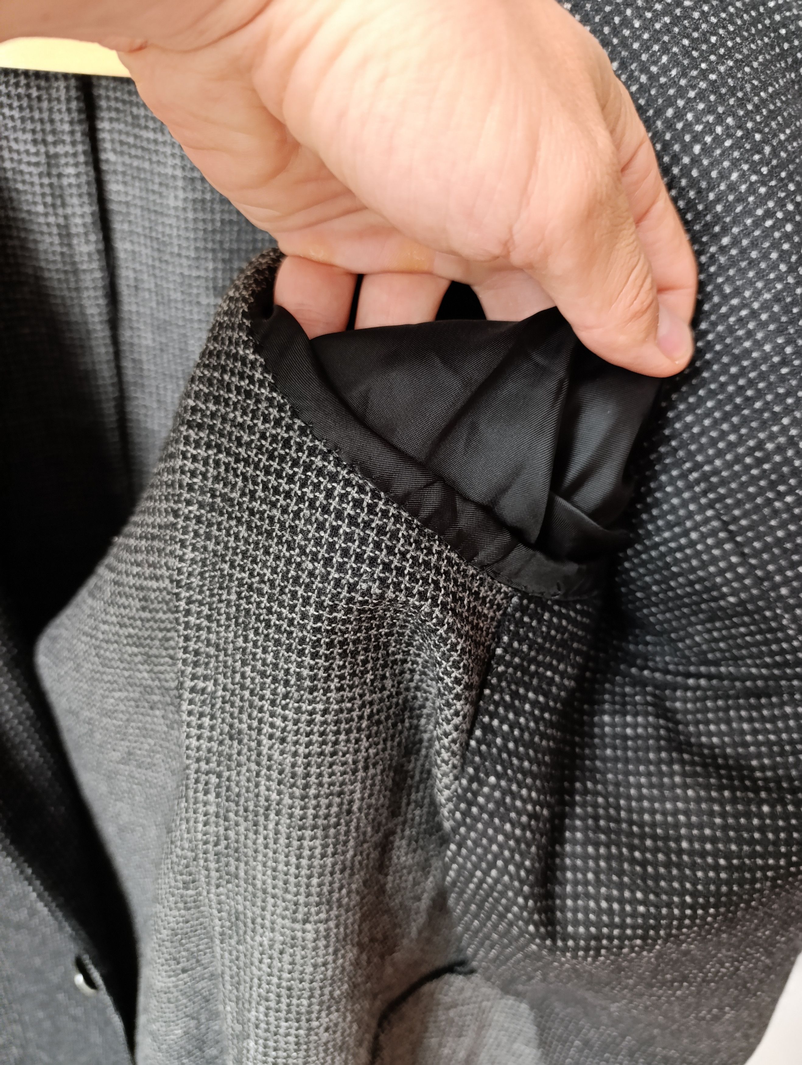 Loro Piana WOOL MENS BLAZER MADE OF LORO PIANA ZELANDER MATERIAL Size 54R - 17 Thumbnail