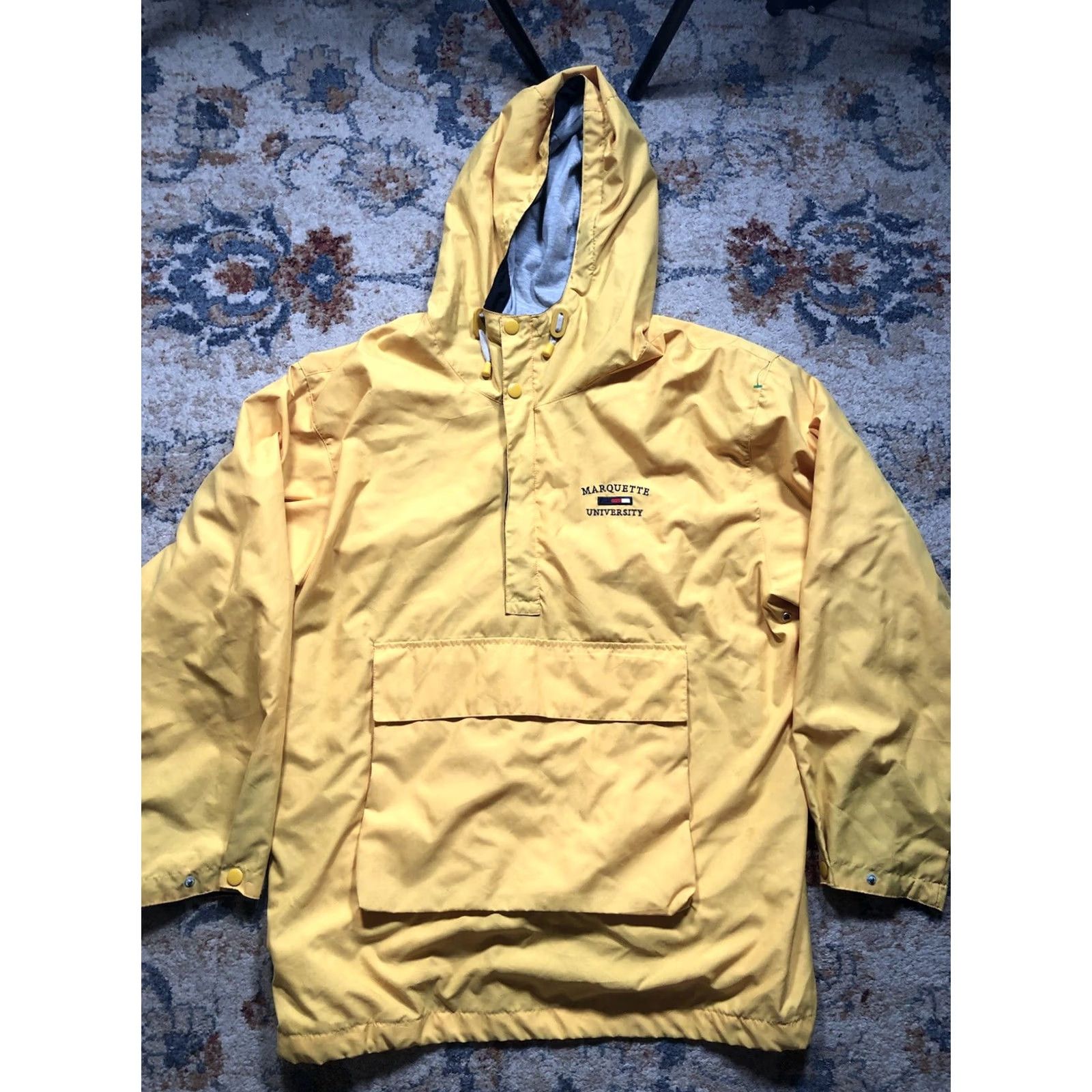 Rains Oarsman 913 Jacket Men L Yellow Zip Hooded Rain Coat Outdoor Size US L / EU 52-54 / 3 - 6 Thumbnail
