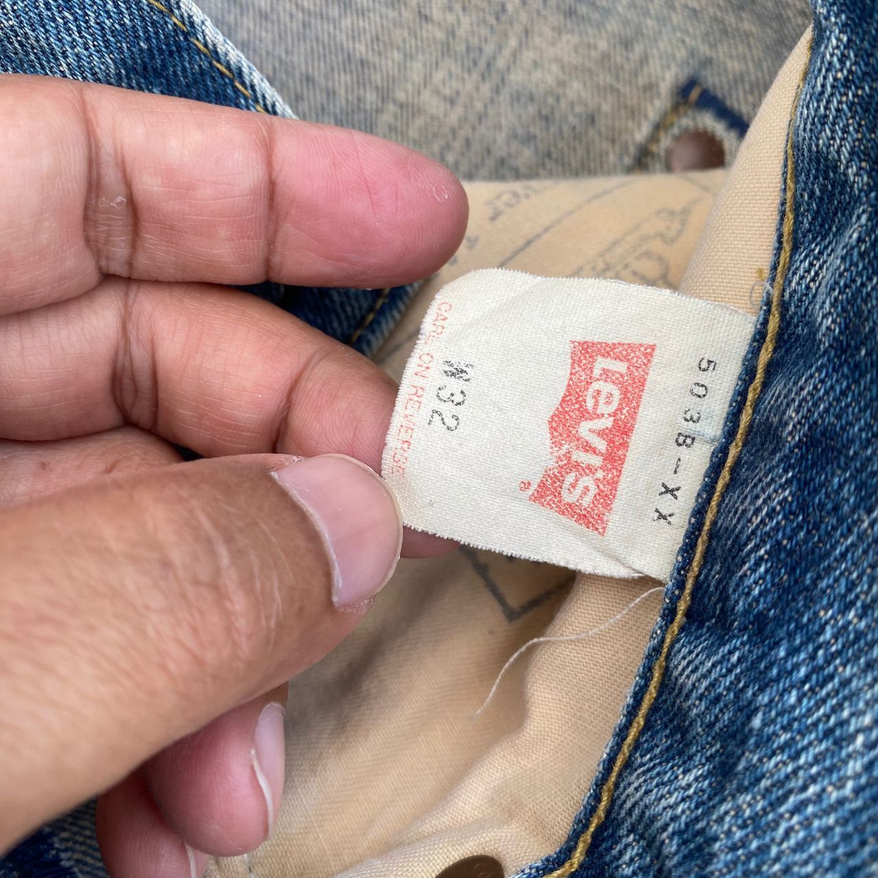 Levi's Vintage Levis 503B Big E Selvegde Redline Denim Size US 32 / EU 48 - 24 Thumbnail
