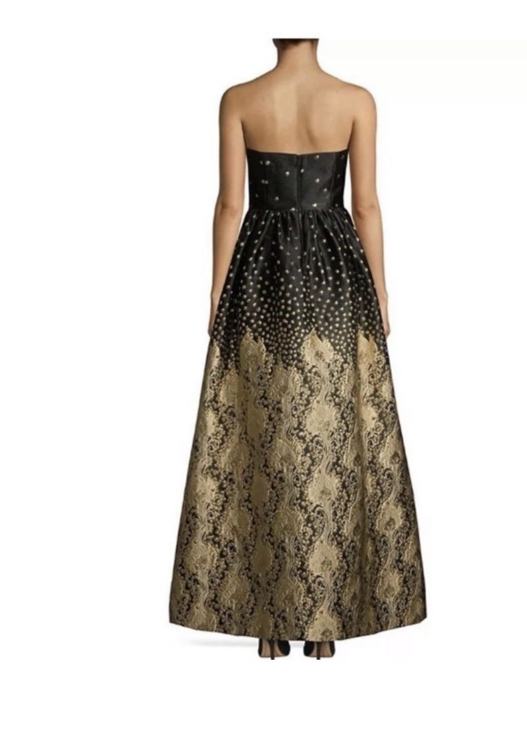 Alice + Olivia Alice + Olivia Black and Gold Daisy Strapless dress Size M / US 6-8 / IT 42-44 - 2 Thumbnail