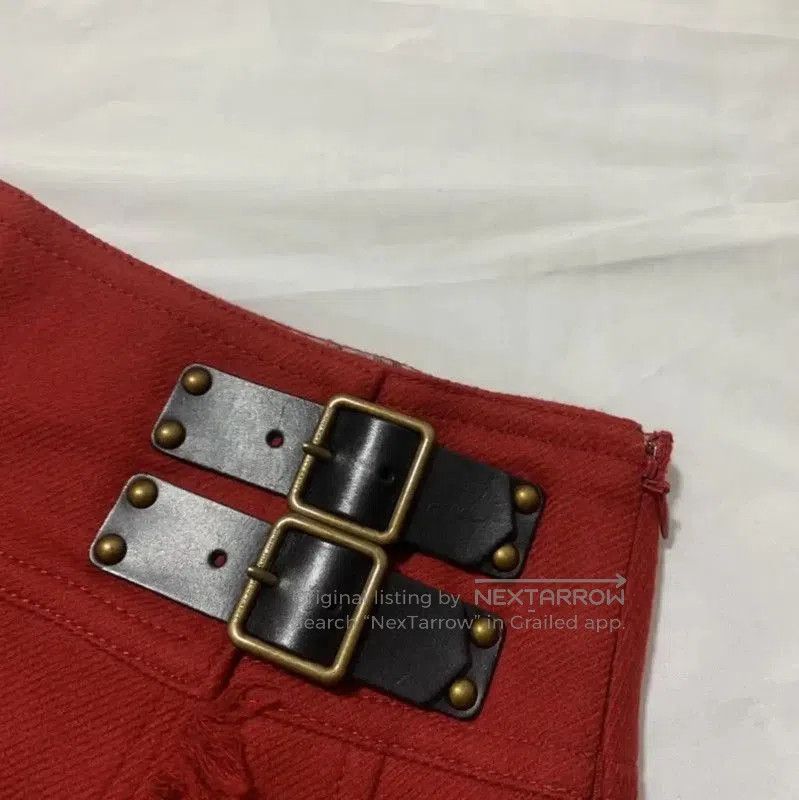 Burberry Burberry Red Cotton Women's Casual Pants. Size 23" - 2 Thumbnail