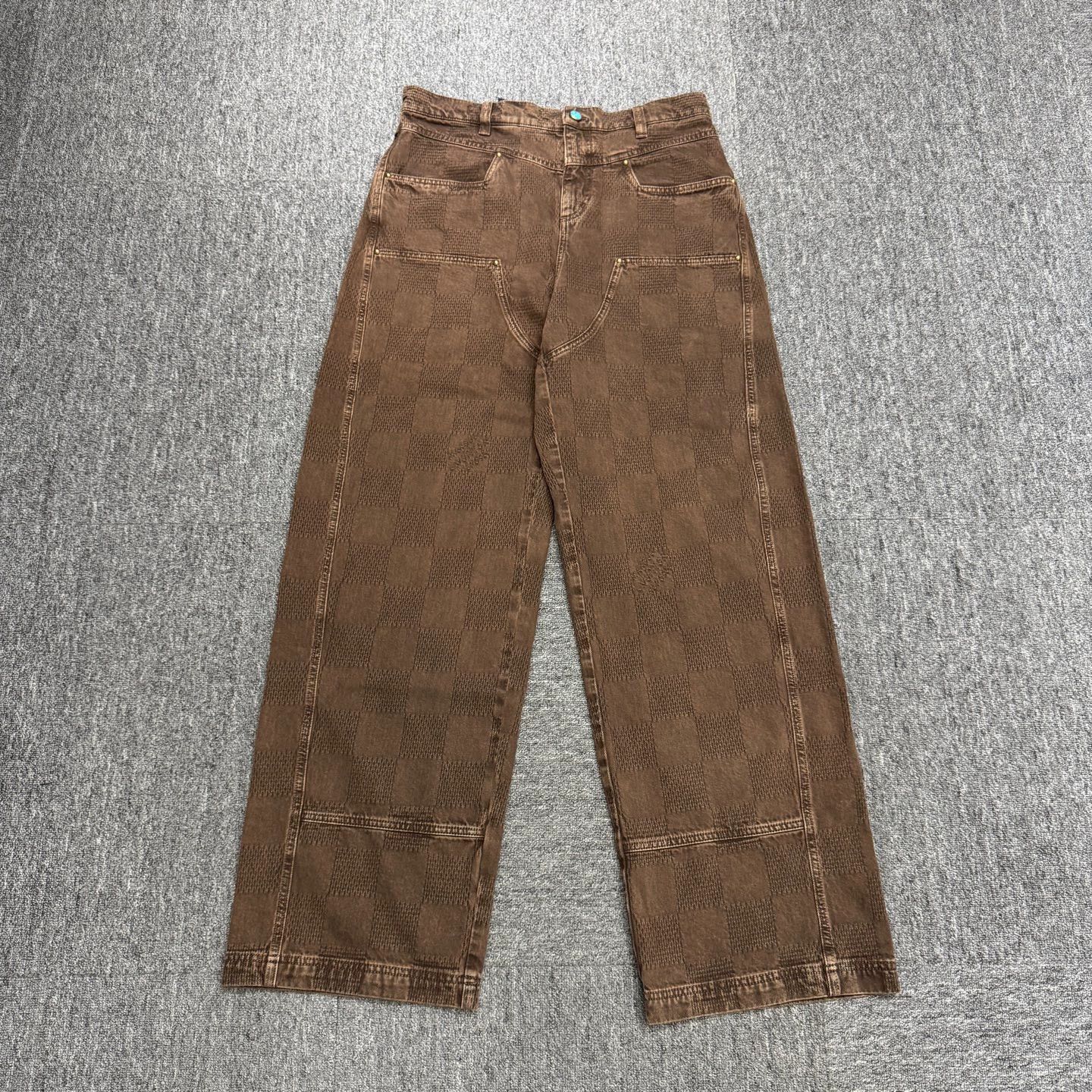 Louis Vuitton Louis Vuitton x Timberland Checkerboard Jeans 31 Size US 31 - 1 Thumbnail