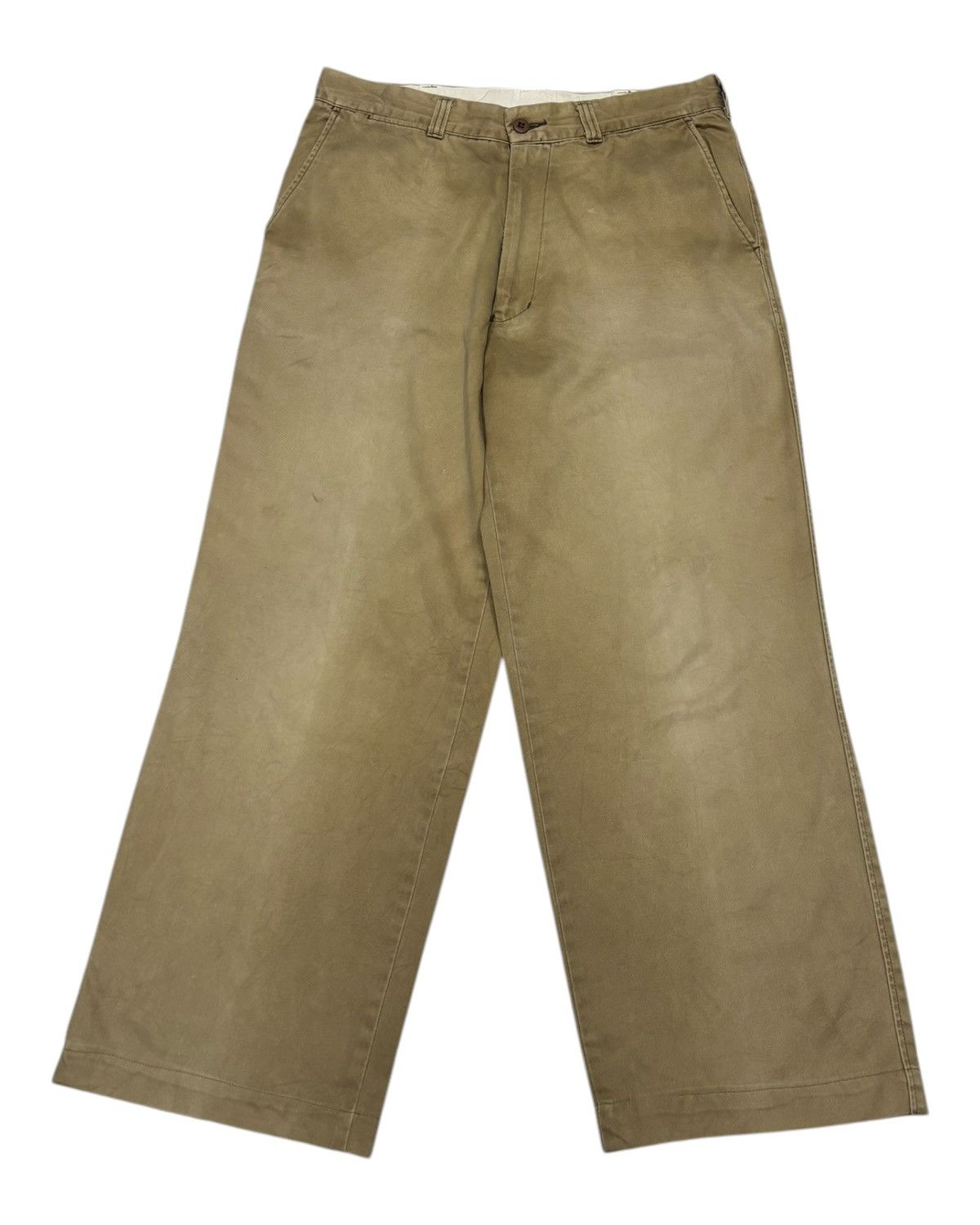 Schott Vintage SCHOTT NYC Faded Brown Baggy Trouser Pants Size US 33 - 7 Thumbnail