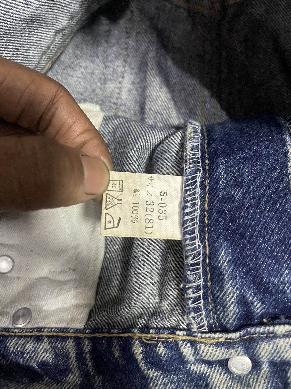 Japanese Brand × Jean Three Pal Acid Wash Jeans (14) Size US 32 / EU 48 - 5 Thumbnail